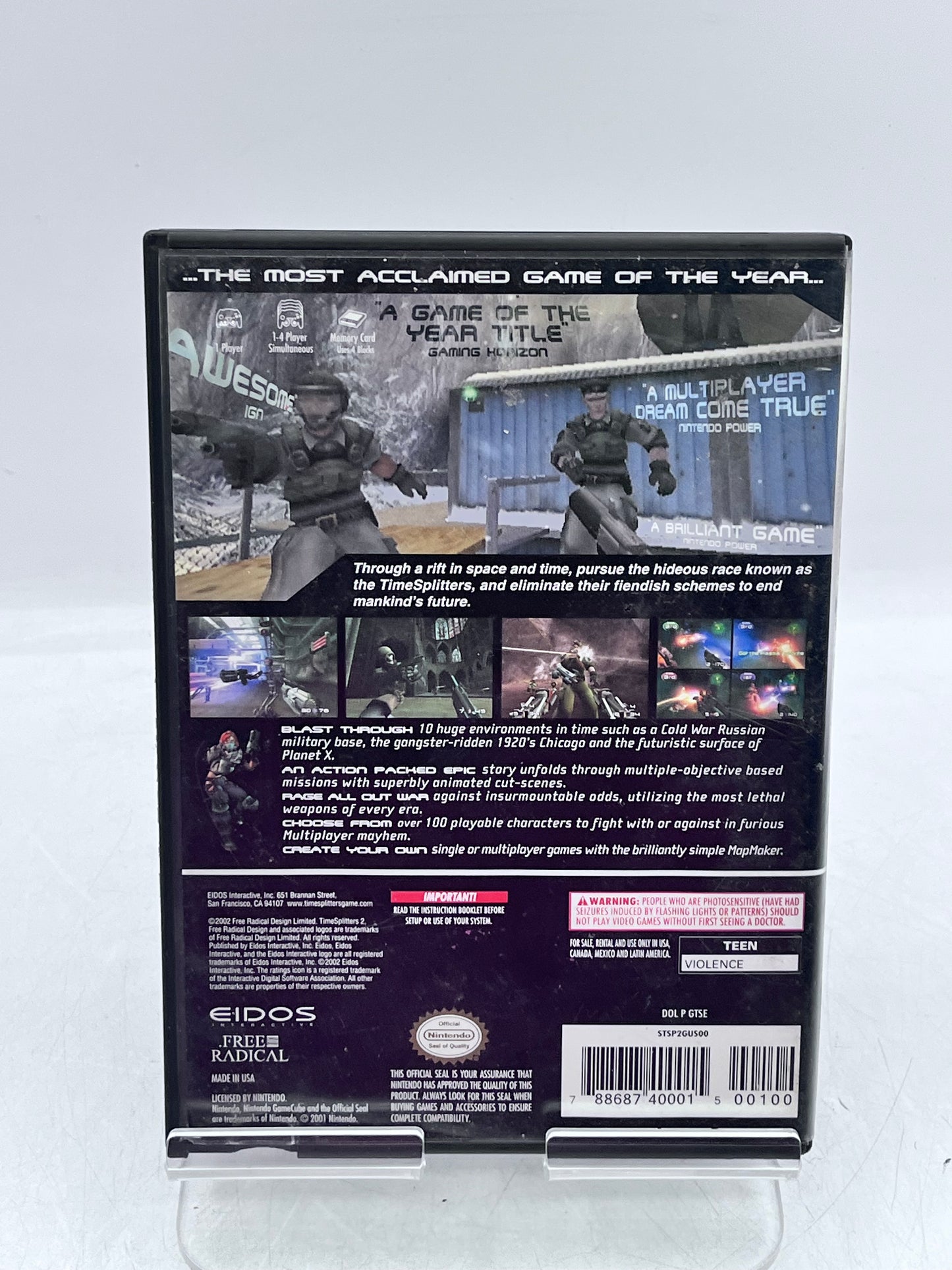 Time Splitters 2 - Gamecube Video Game - Free Shipping!