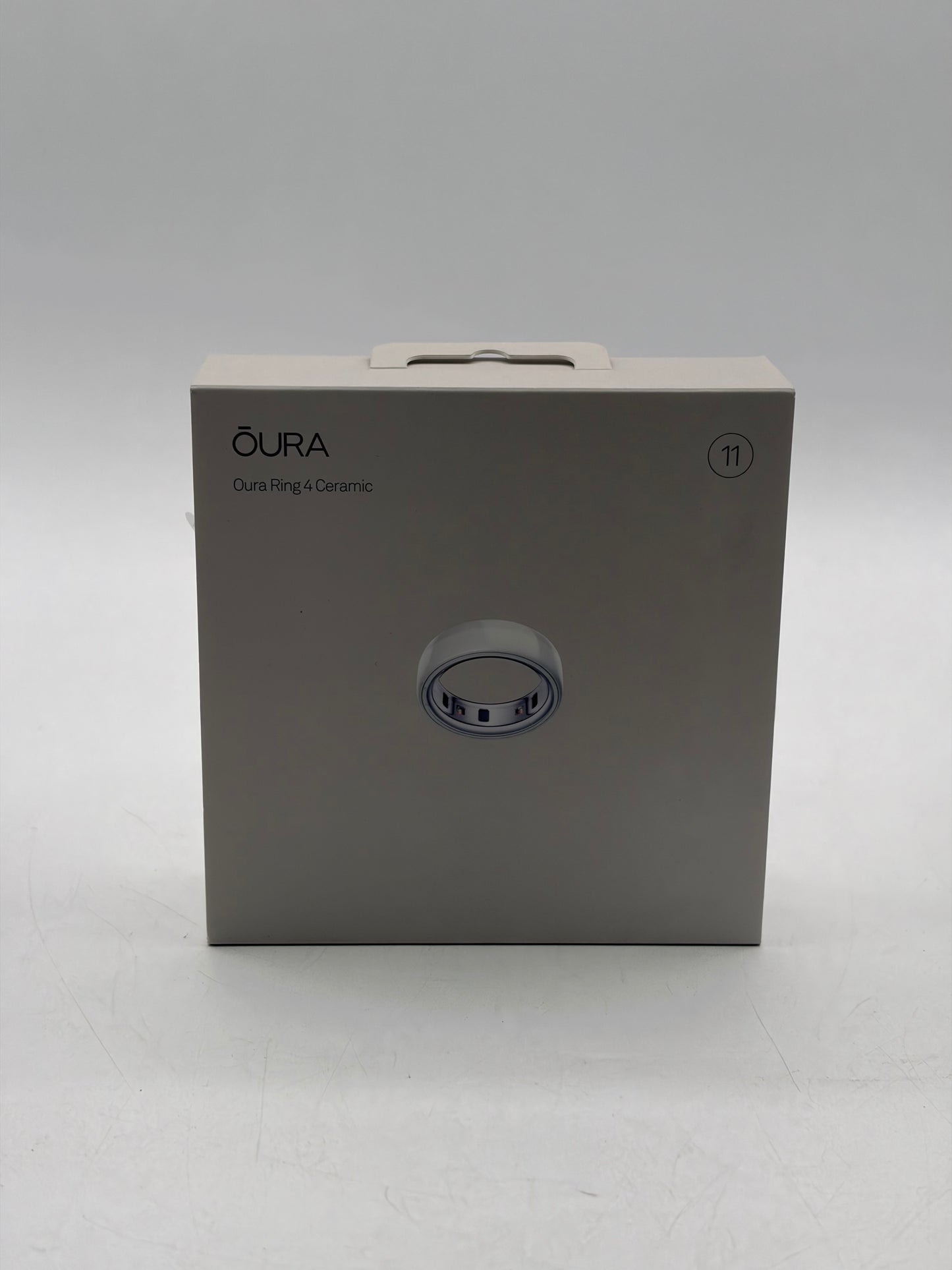 Oura Ring 4 Smart Activity Tracker - Size 11 - (JZ90-57460-11) - Ceramic Cloud