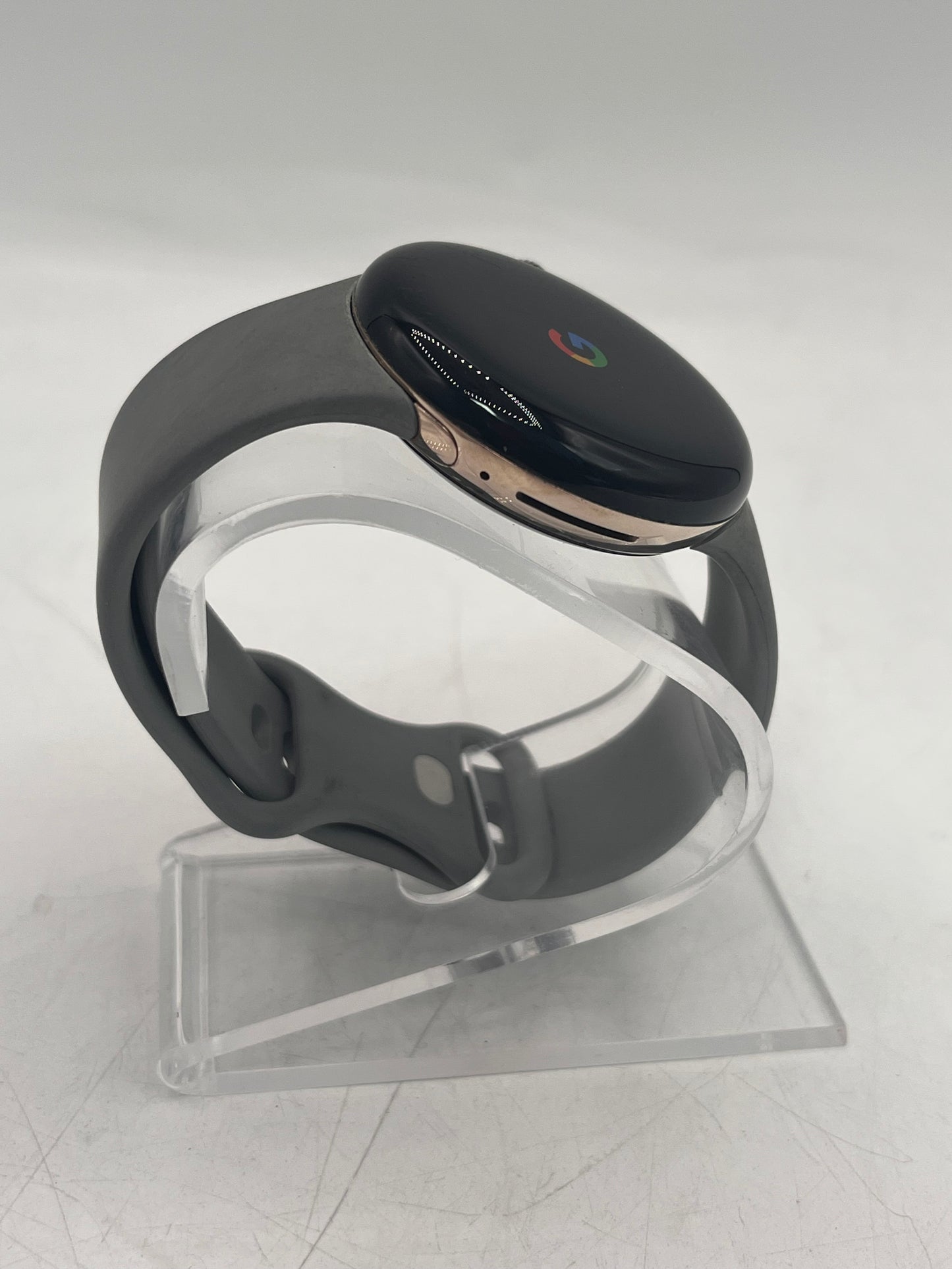 Google Pixel Watch 1st Gen Matte Black Stainless Steel w/ Charger Tested Free Shipping