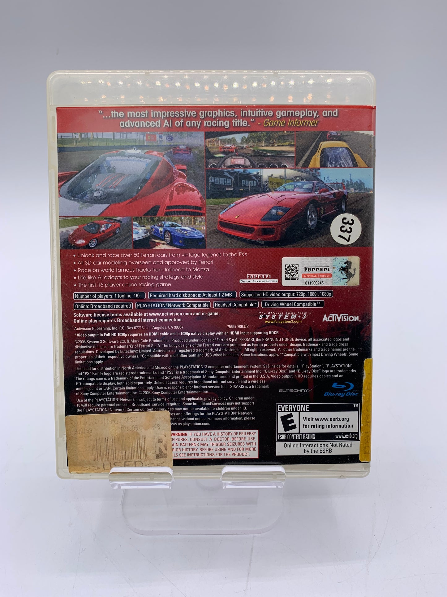 Ferrari Challenge - Playstation 3 Video Game - Free Shipping!