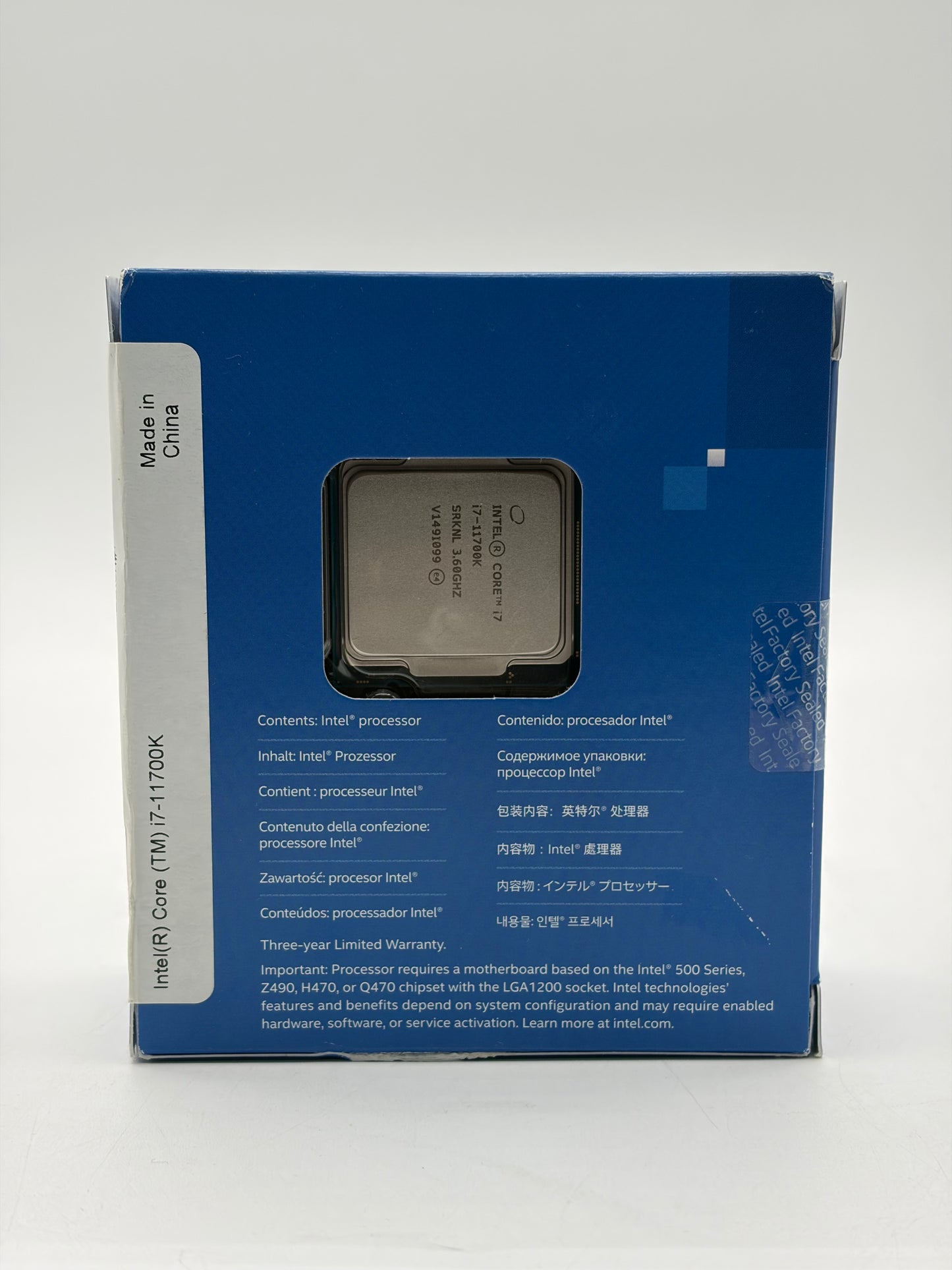 BRAND NEW SEALED Intel Core i7-11700K 3.6GHz 8 Core SRKNR 16 Thread LGA 1200 CPU