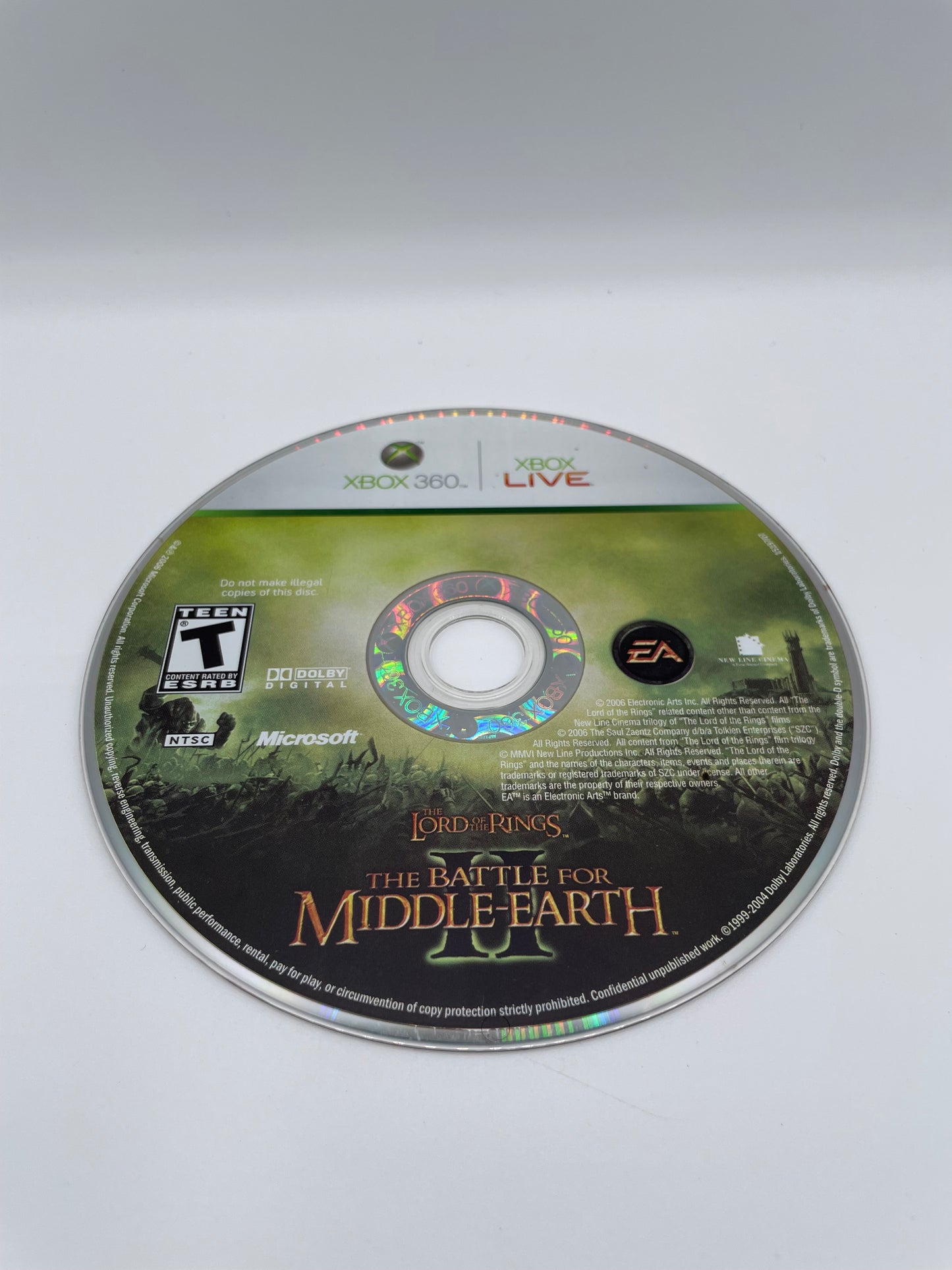 Xbox 360 Lord of the Rings: Battle for Middle Earth II - Used with Box