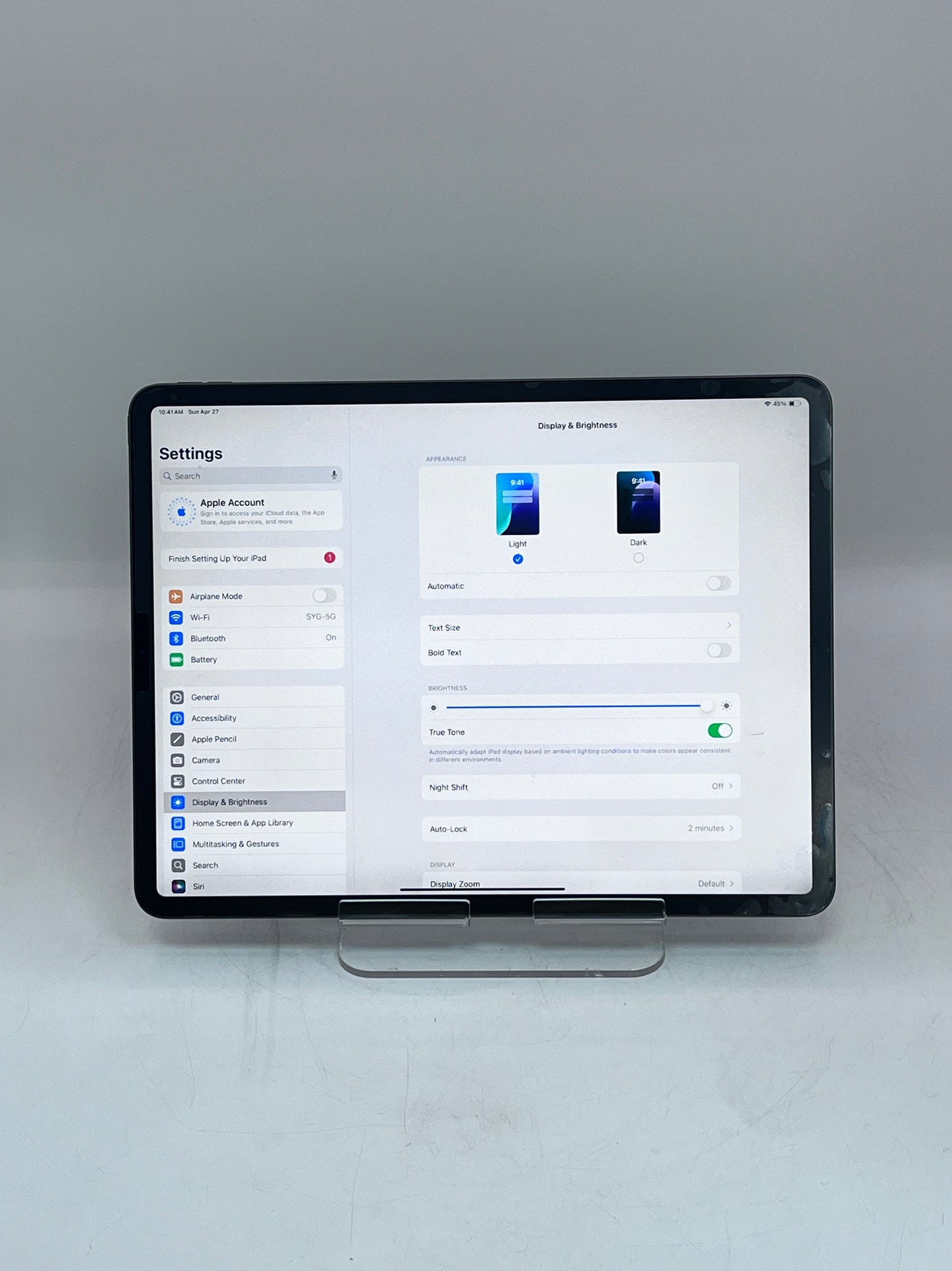 Apple iPad Pro 4th gen A2229 - 256GB, Wi-Fi, 12.9 in - Space Gray