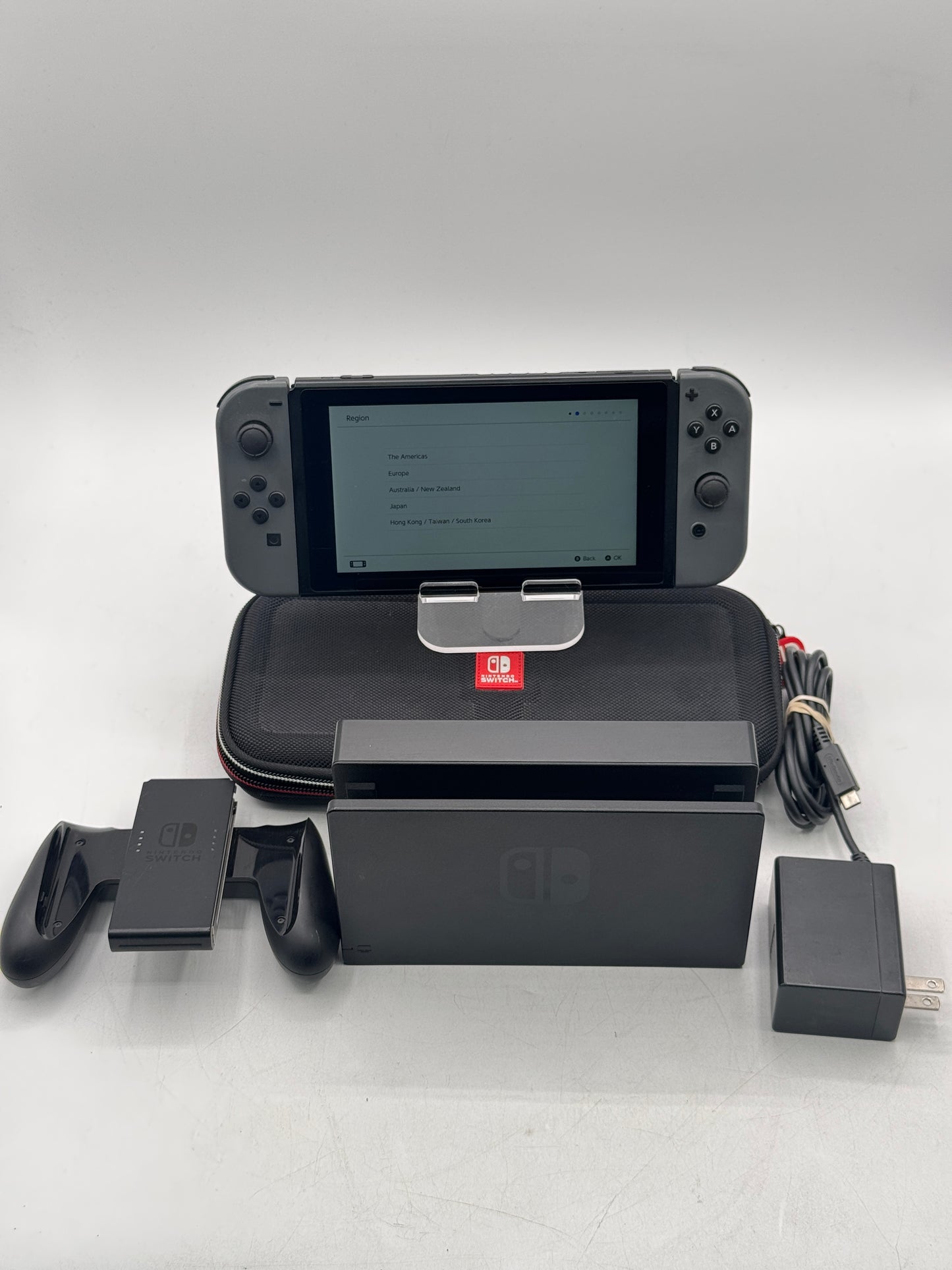 Nintendo Switch HAC-001-01 Console Black 32GB Tested w/ Accessories Free Shipping