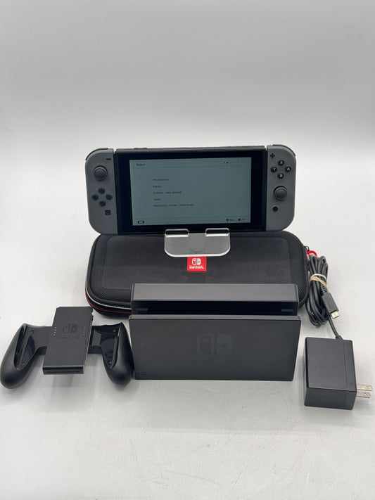 Nintendo Switch HAC-001-01 Console Black 32GB Tested w/ Accessories Free Shipping
