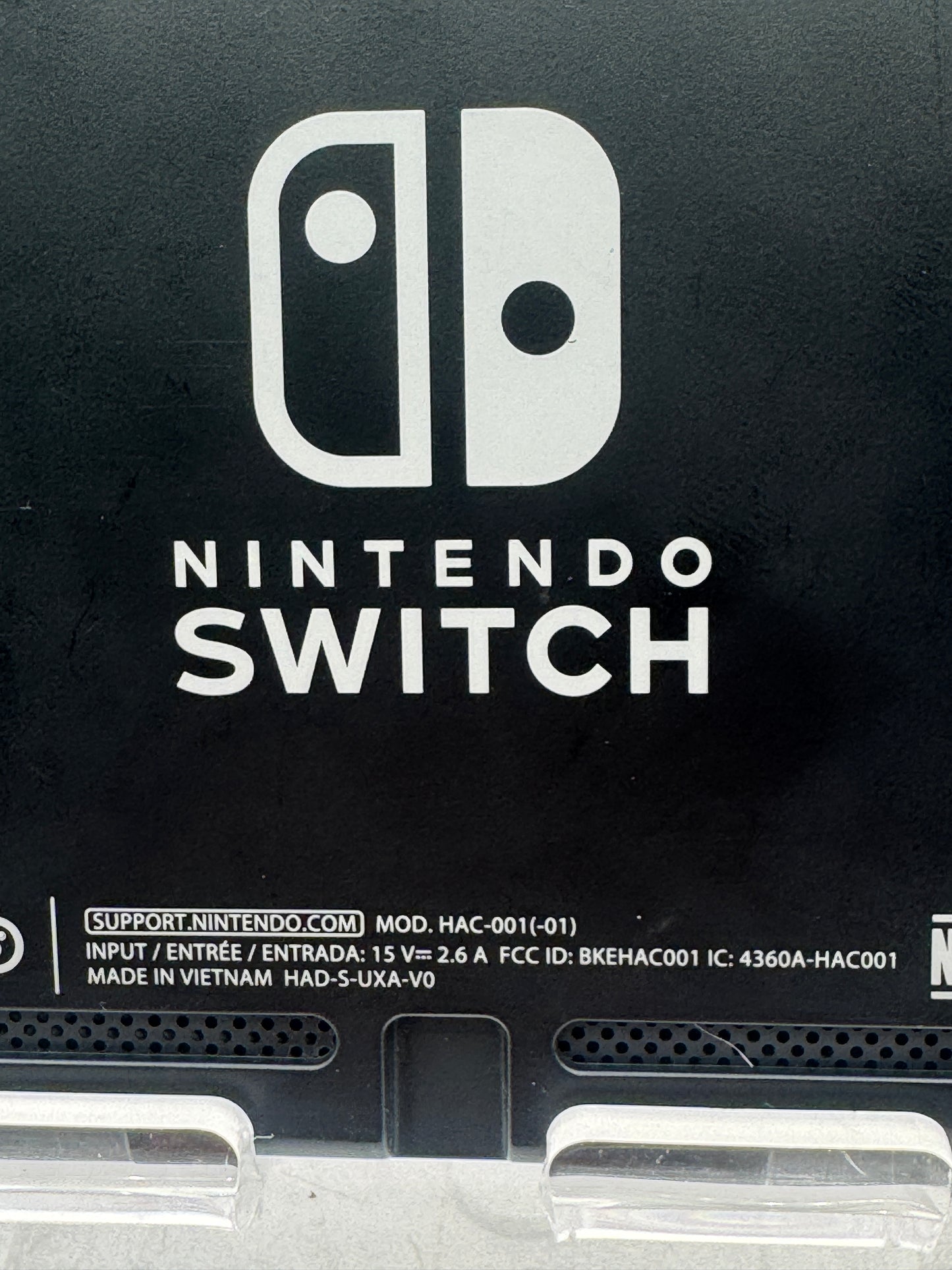 Nintendo Switch HAC-001-01 Console Black 32GB Tested w/ Accessories Free Shipping