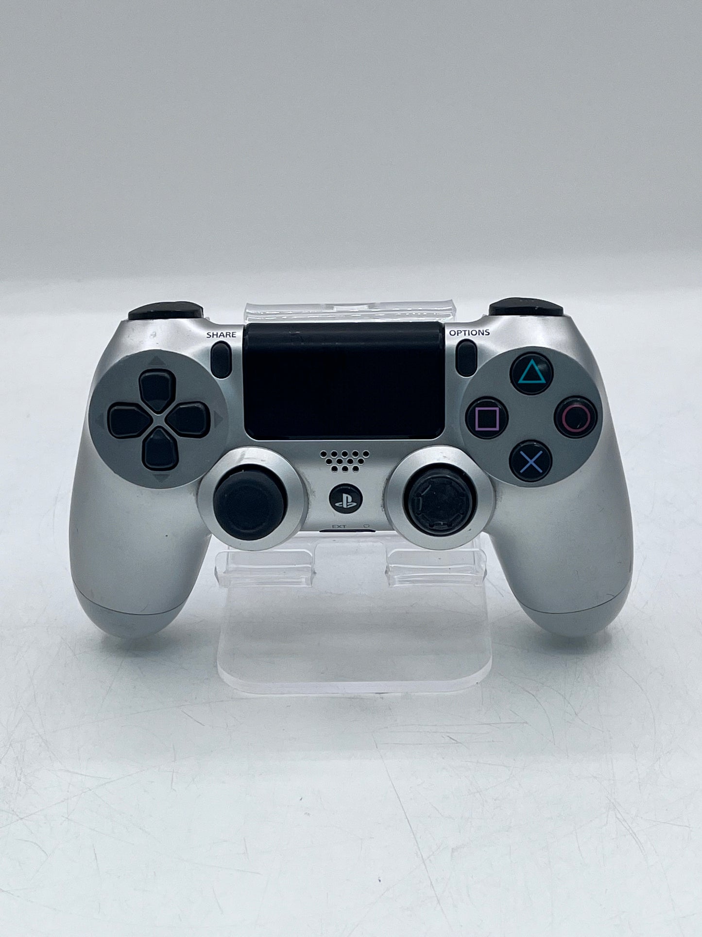 Used Sony PlayStation 4 Wireless Controller (CUH-ZCT2U) – Silver– Bluetooth – Tested & Working