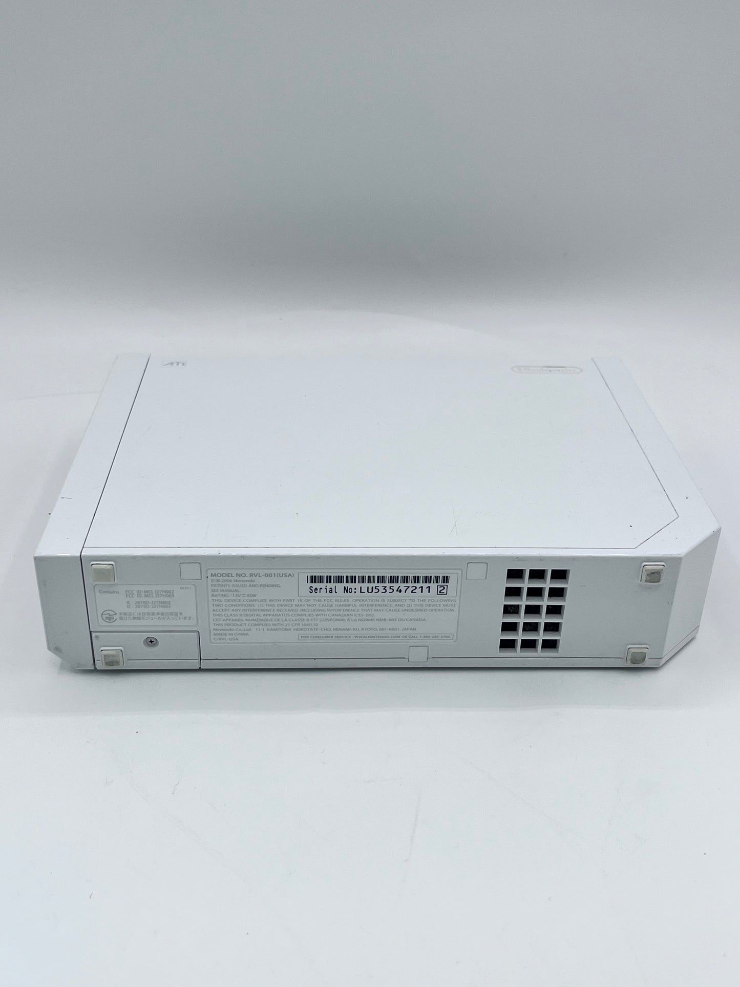 Nintendo Wii RVL-001 2006 Video Game Console White - GameCube Compatible