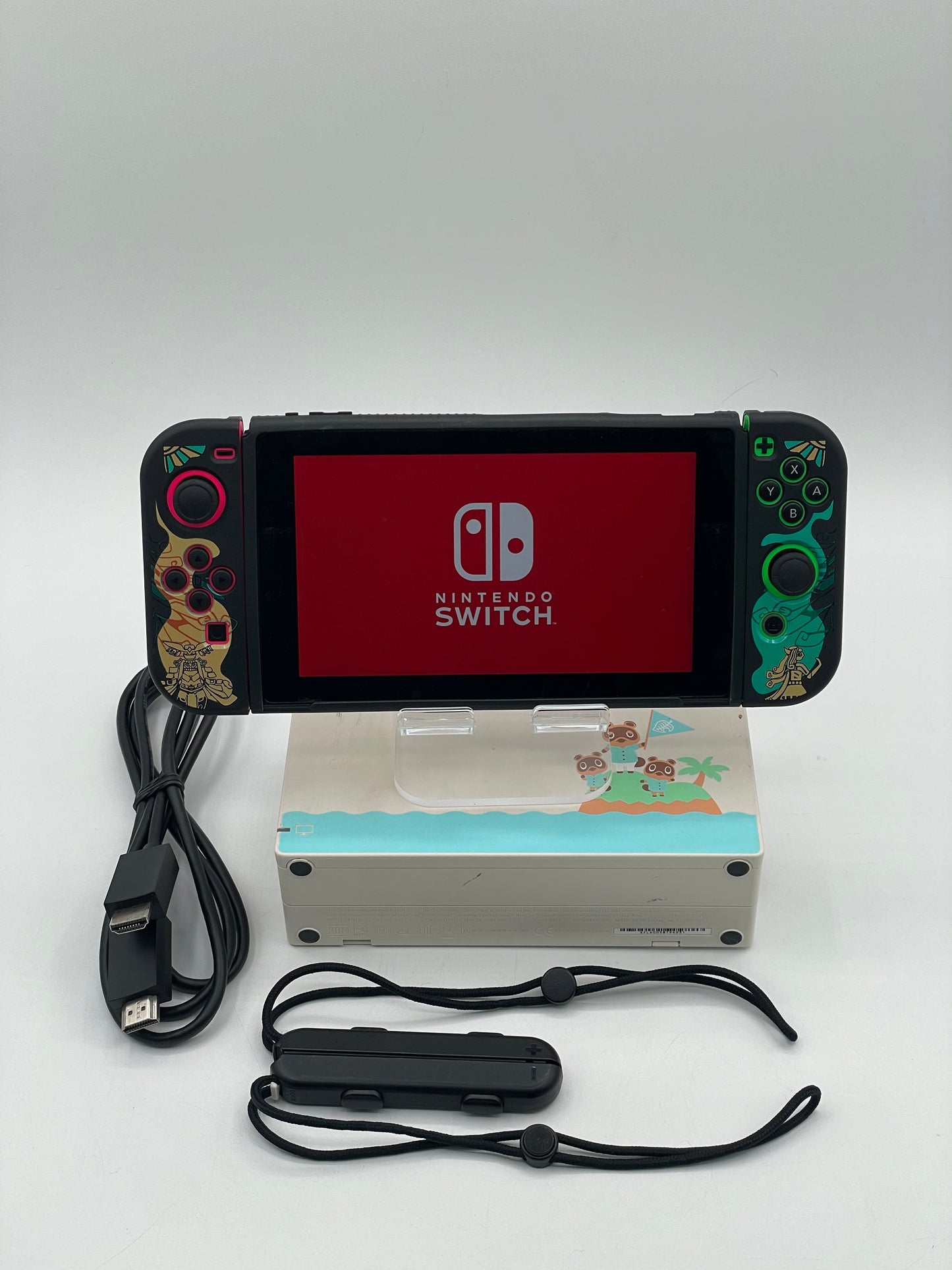 Nintendo Switch HAC-001 32GB Handheld Video Game Console - Green & Pink Joy Cons