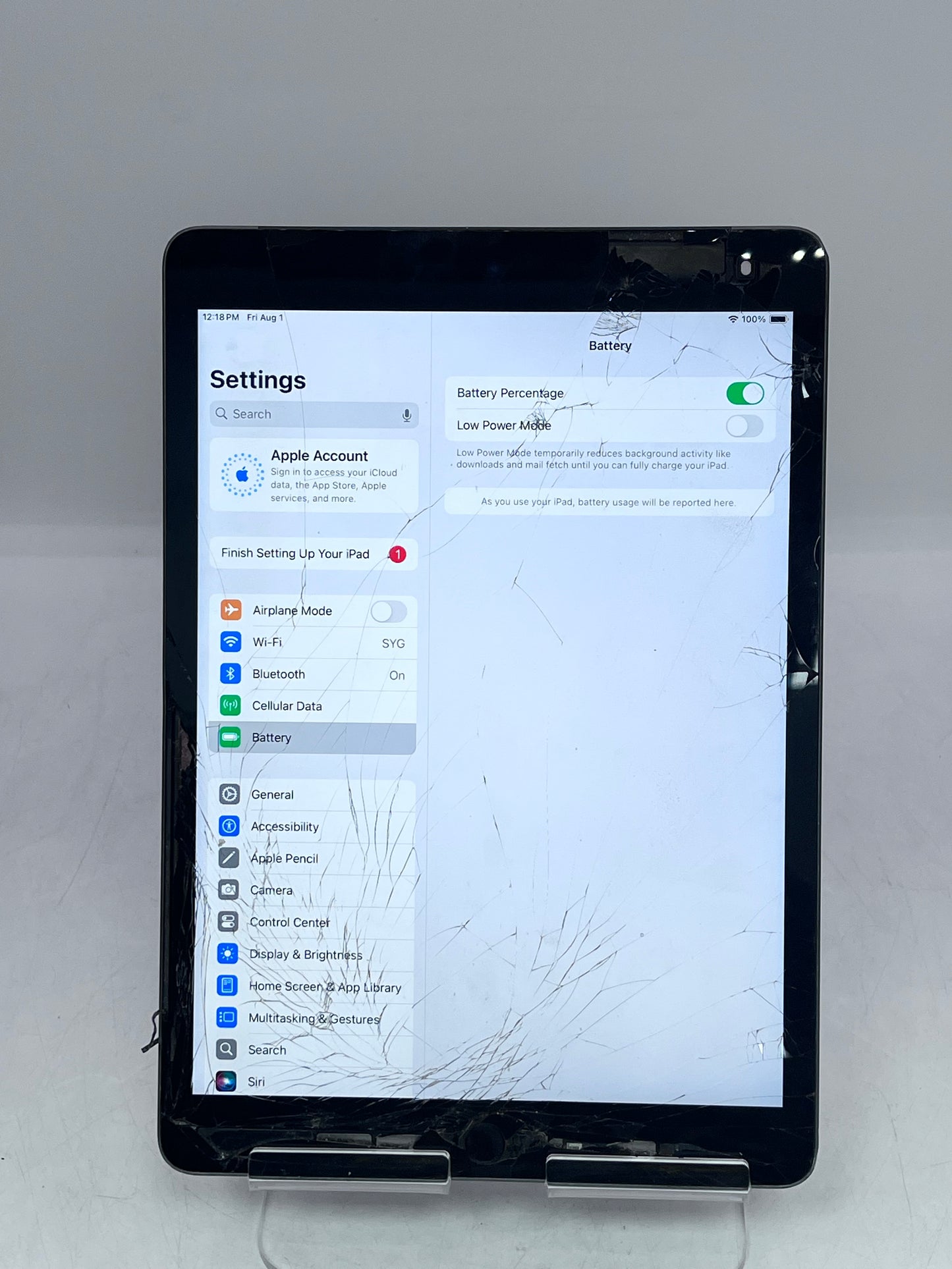 Apple iPad (9th Gen) 64GB A2603 MK663LL/A 2021  - Space Gray