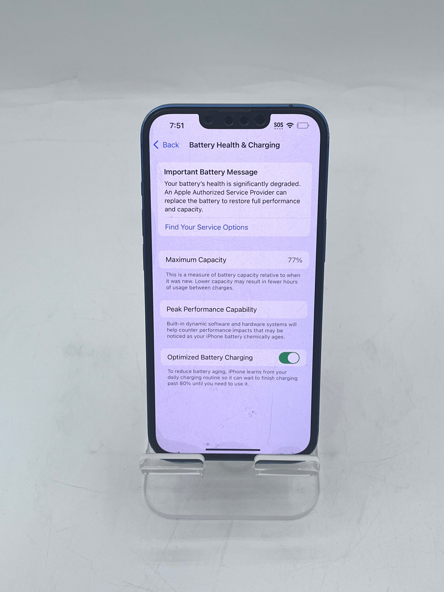 Unlocked Apple iPhone 13 A2482 MLMT3LL/A 128GB 2021 Blue