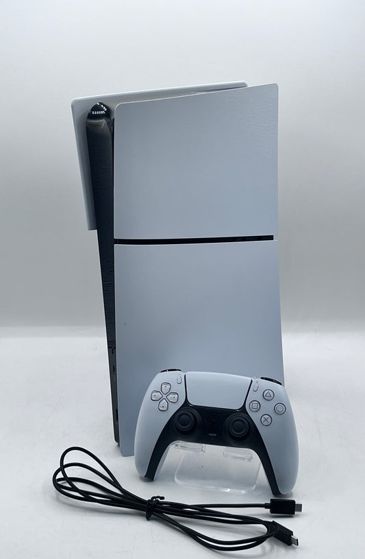 Sony PlayStation 5 Slim Disc Edition 1TB White Console Gaming System CFI-2015