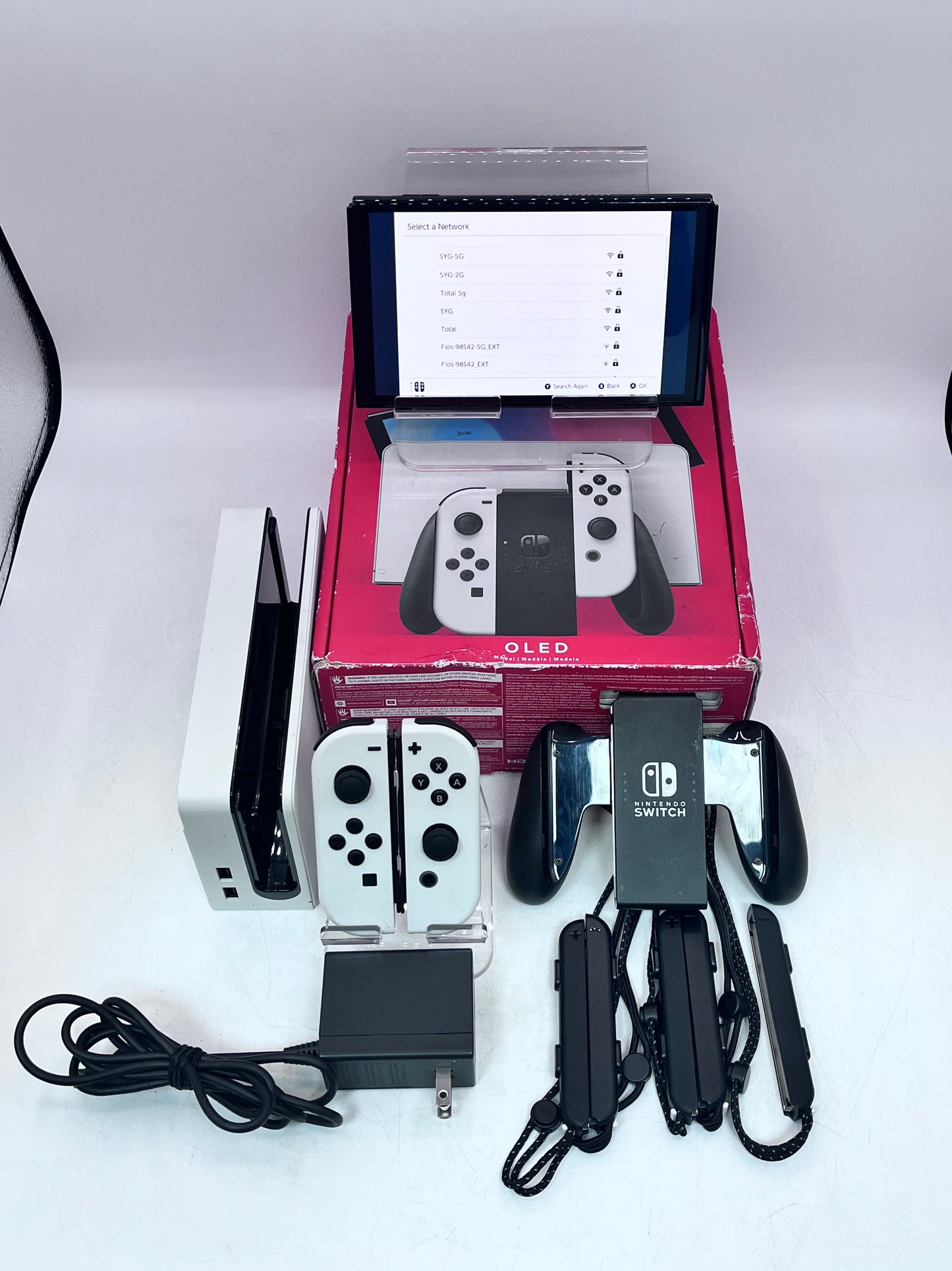 Nintendo Switch OLED Model HEG-001 Handheld Console - 64GB - White
