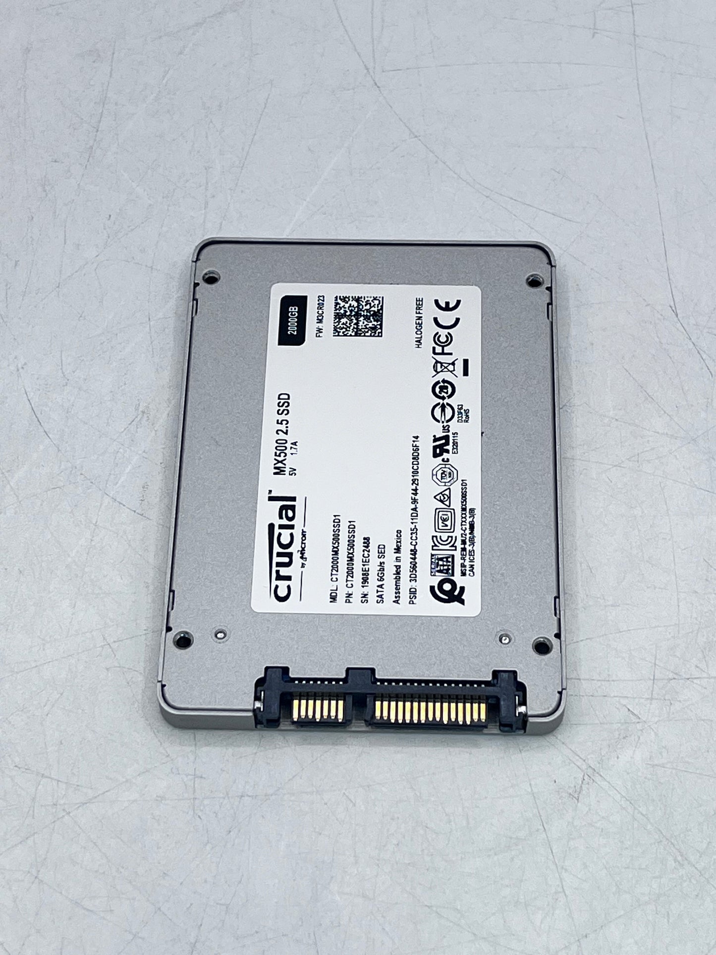 Crucial MX500 2TB SSD 2.5" SATA 6Gb/s Internal Solid State Drive CT2000MX500SSD1