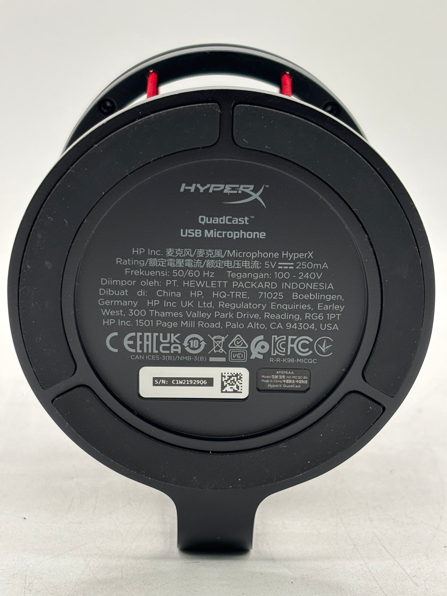 Hyper X Quadcast USB Condenser Gaming Microphone Black Used - A