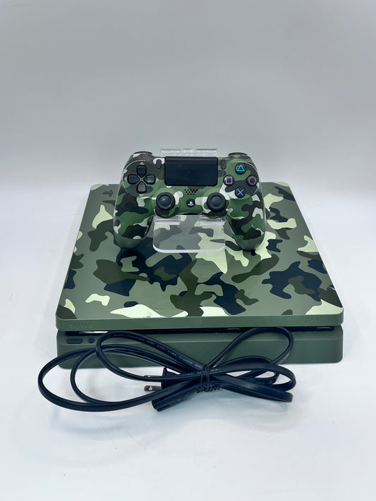 Sony CUH-2115B PS4 Slim 1TB Video Game System - Green Camouflage