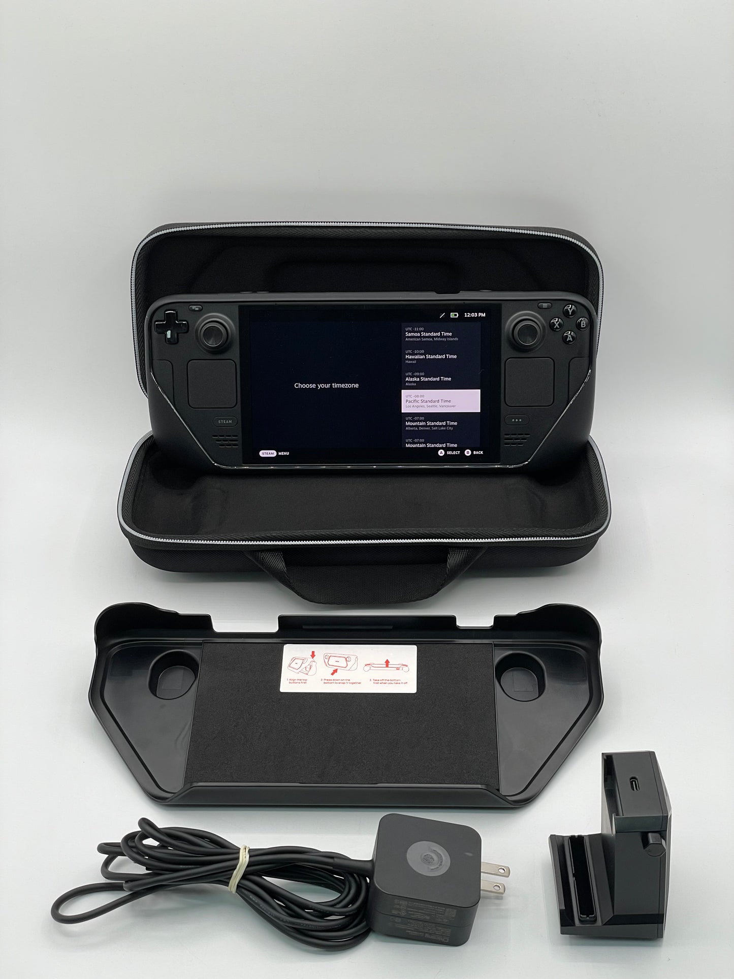 Valve Steam Deck OLED 1030 512GB Handheld Gaming System - Black with Case
