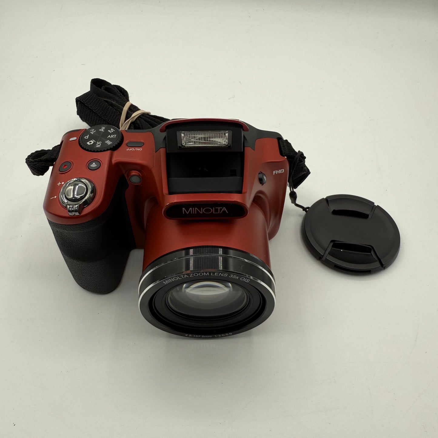 Minolta MN35Z 20MP 35X Optical Zoom Digital Camera Red Tested