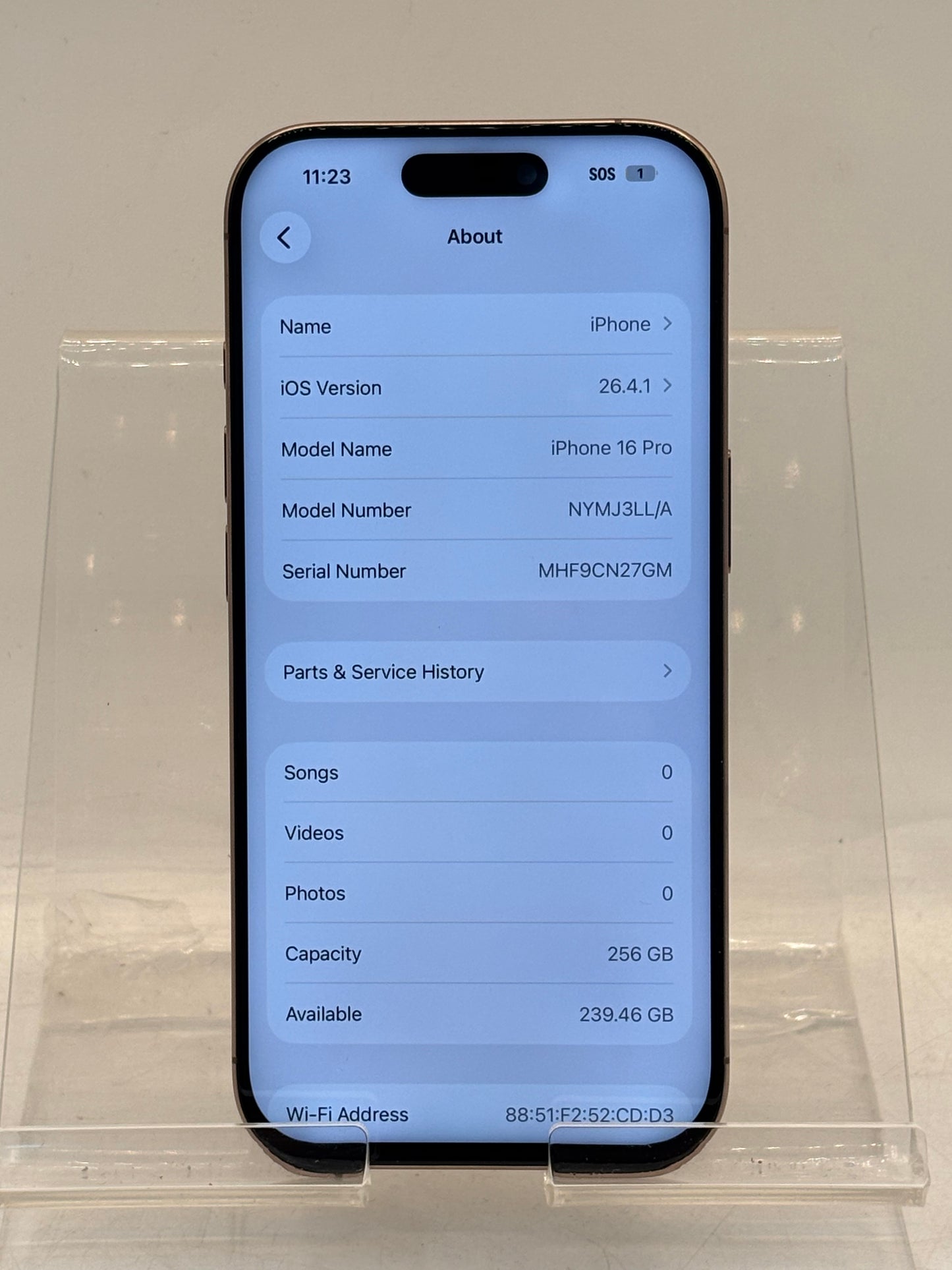 T-MOBILE ONLY Apple iPhone 16 Pro 256GB A3083 NYMMJ3LL/A--READ!!