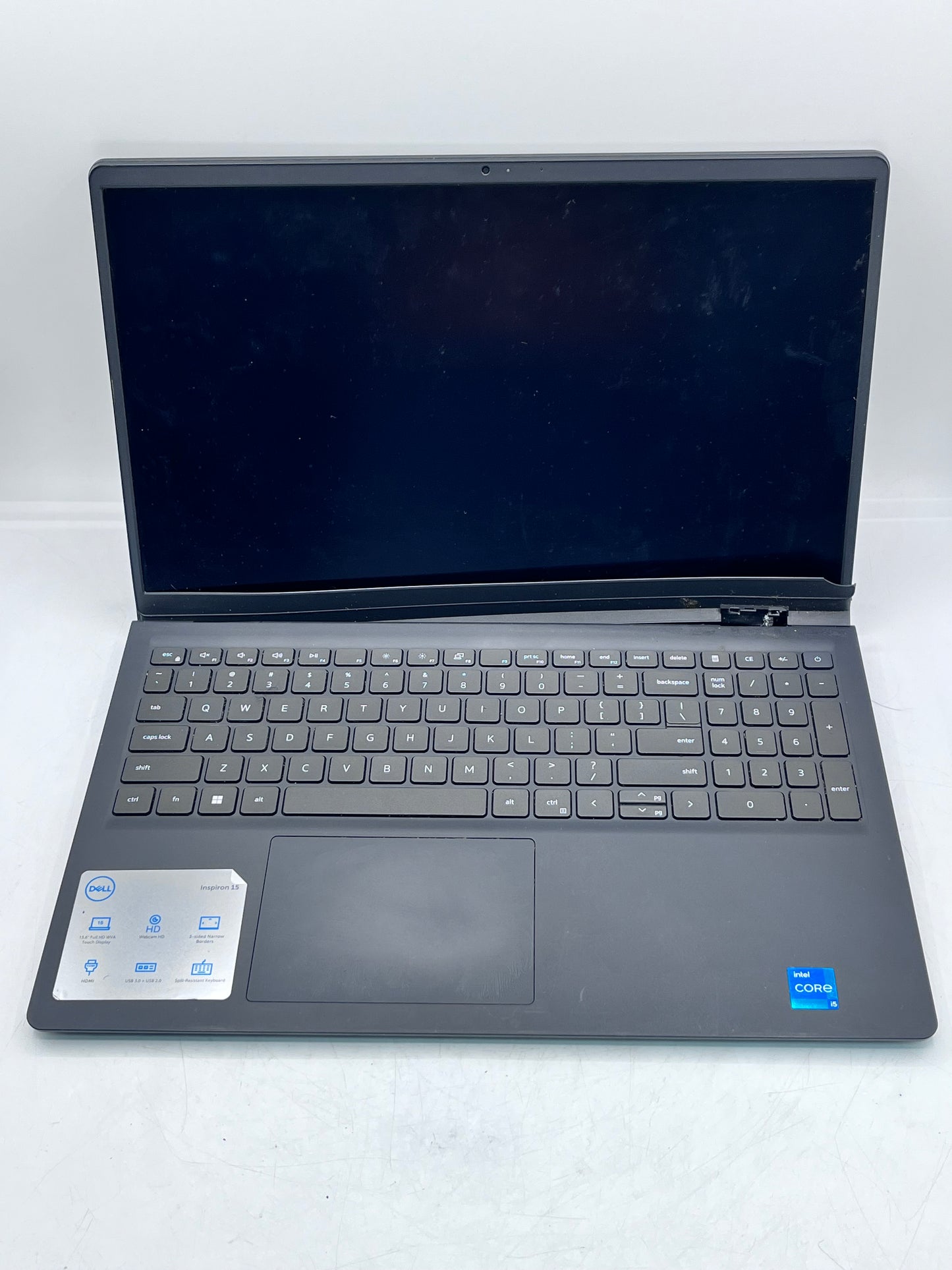 Broken Hinge Dell Inspiron 15 3520 Laptop Intel i5-1155G7 2.5GHz 8GB 512GB - Black