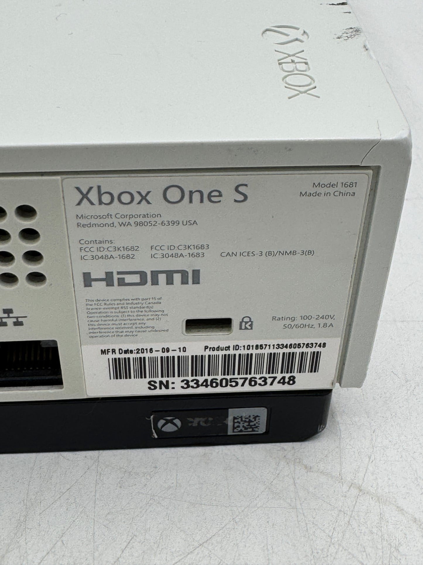 Microsoft Xbox One S 1TB Console Tested Free Shipping READ