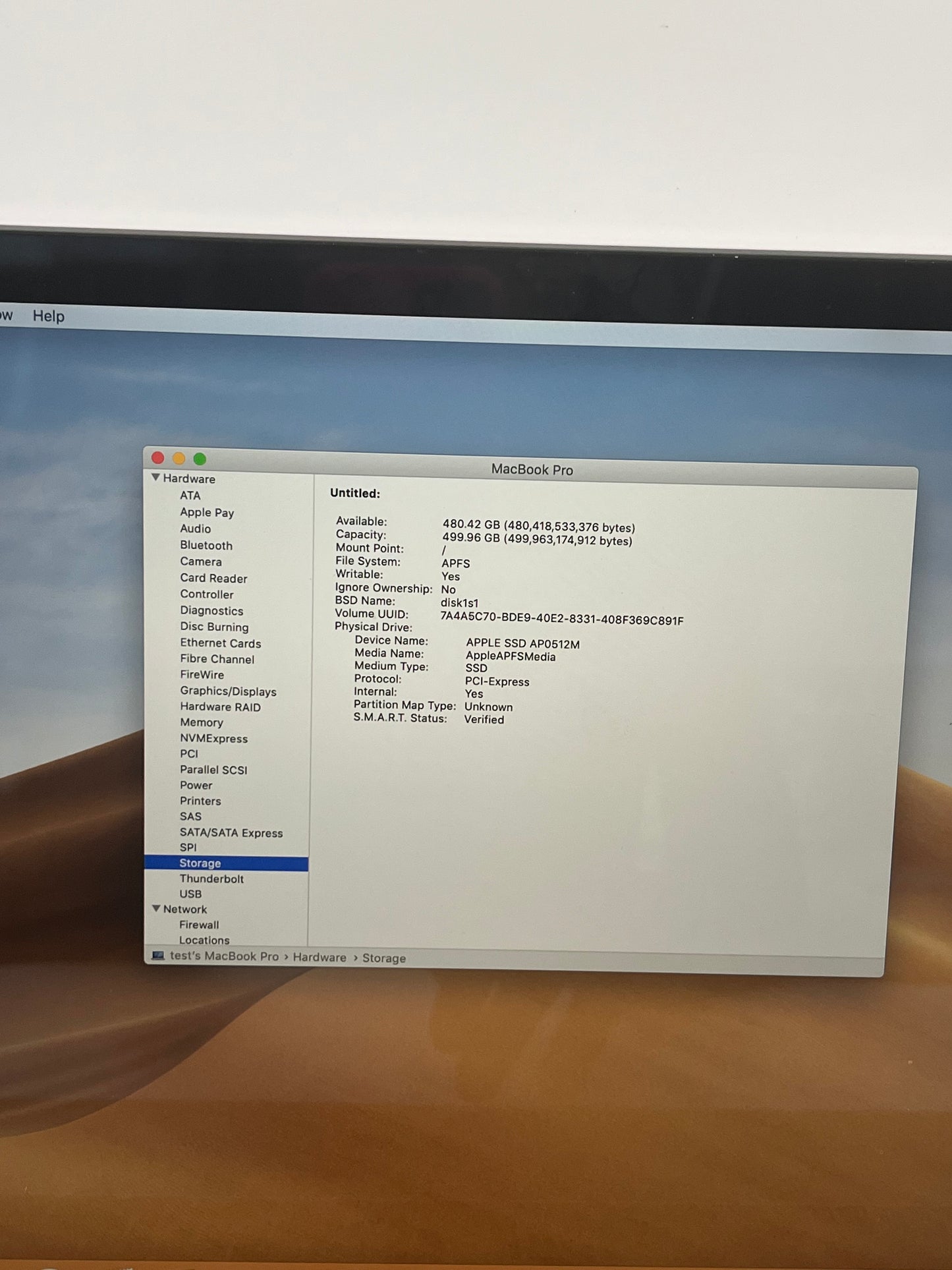 Apple MacBook Pro 15" A1990 2018 Core i9 32GB 512GB Space Gray