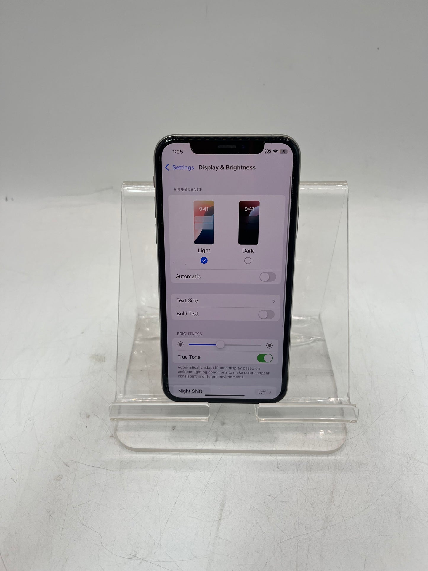 Unlocked Apple iPhone XS NTAH2LL/A A1920  64GB Silver BAD BATT