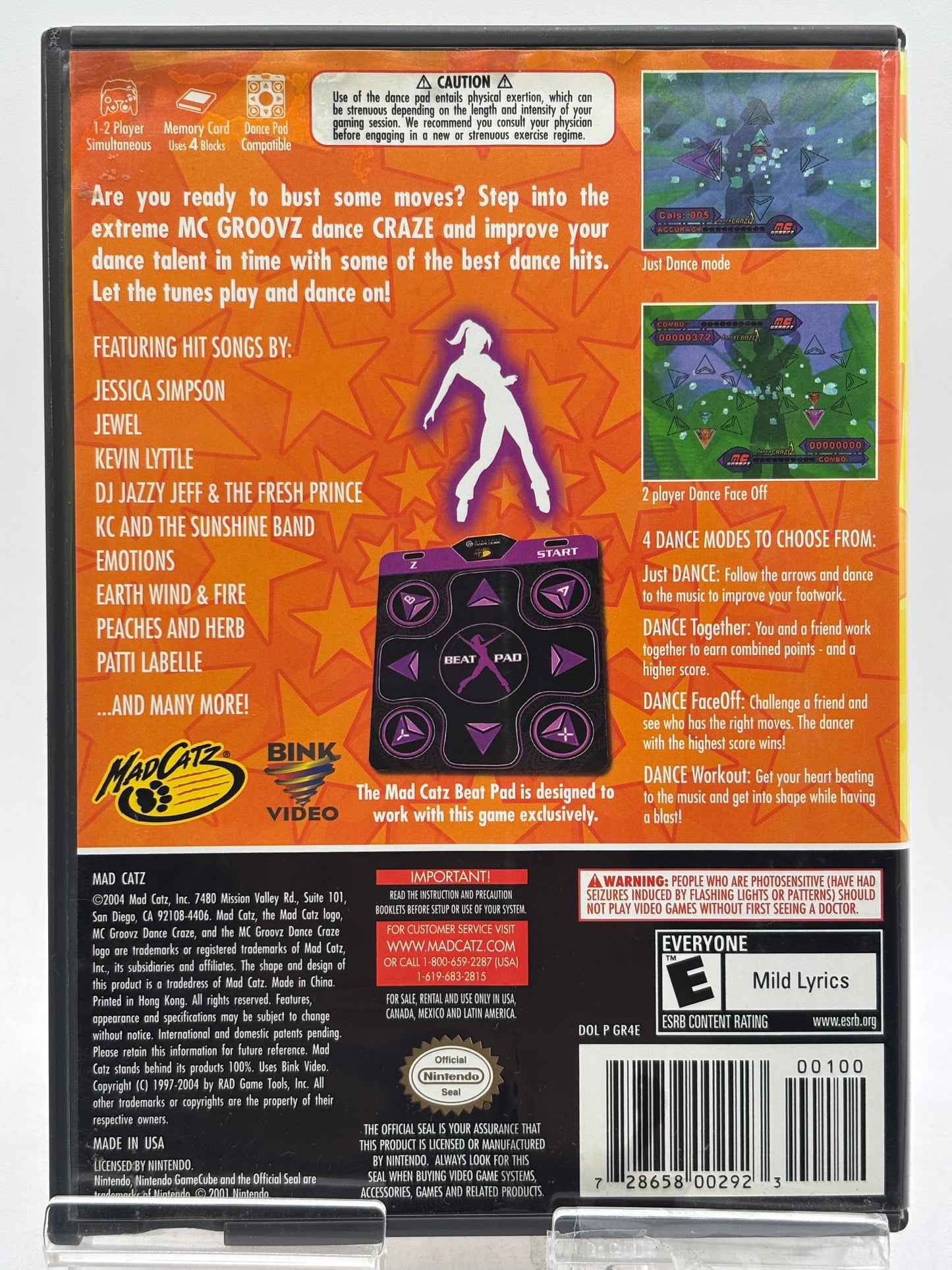 MC Groovz Dance Craze--Nintendo GameCube