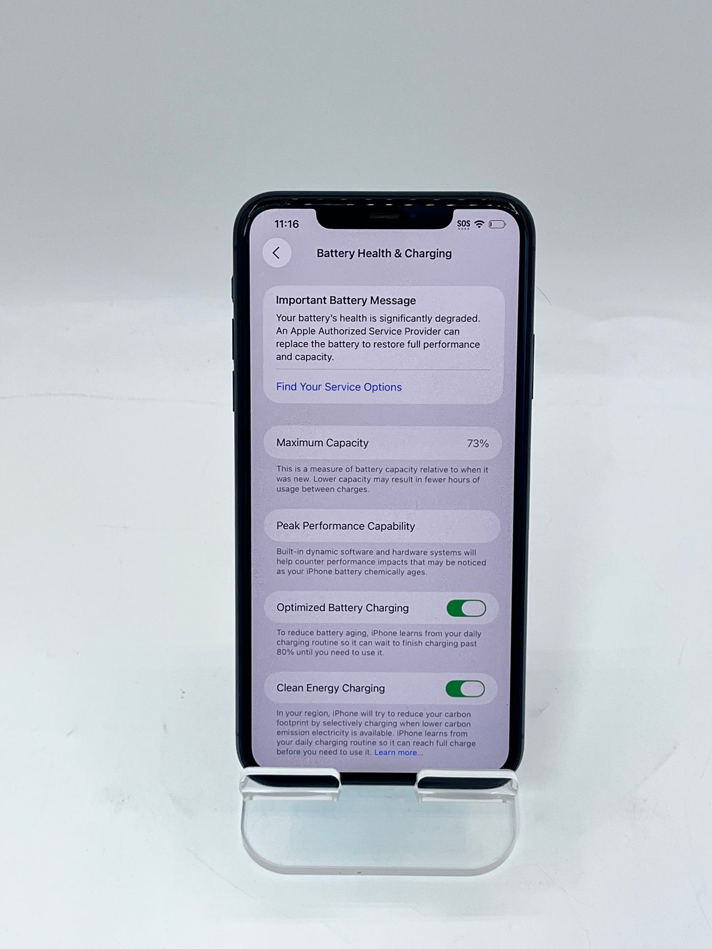 Unlocked Apple iPhone 11 Pro Max 6.5" 256GB 4 GB MWFH2LL/A A2161 - Green