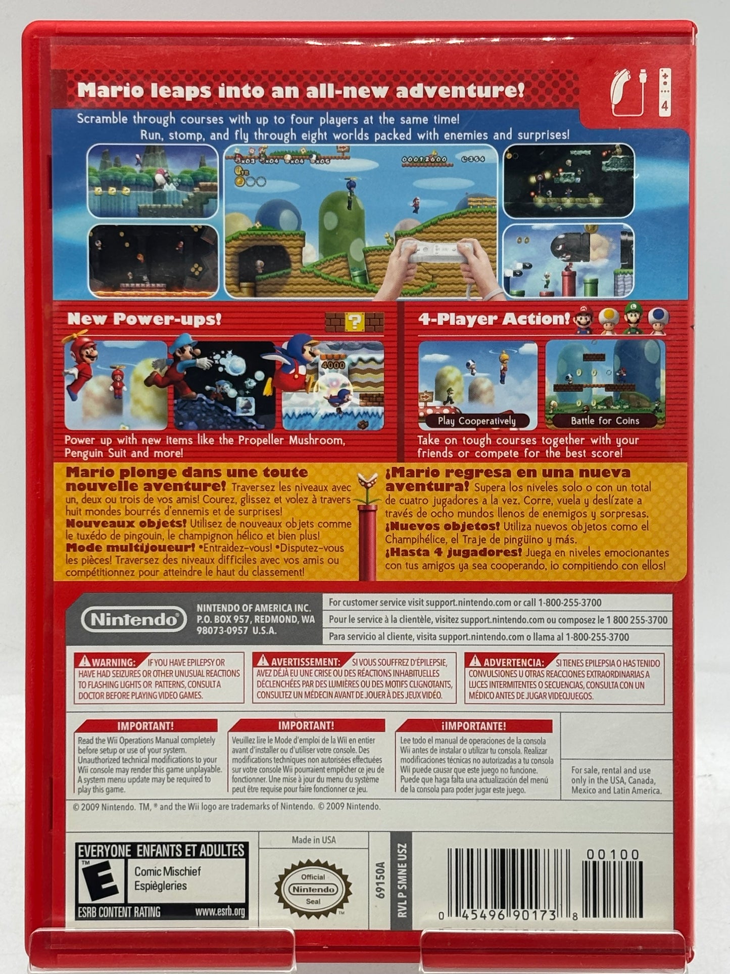 New Super Mario Bros. Wii Nintendo Wii Tested Free Shipping