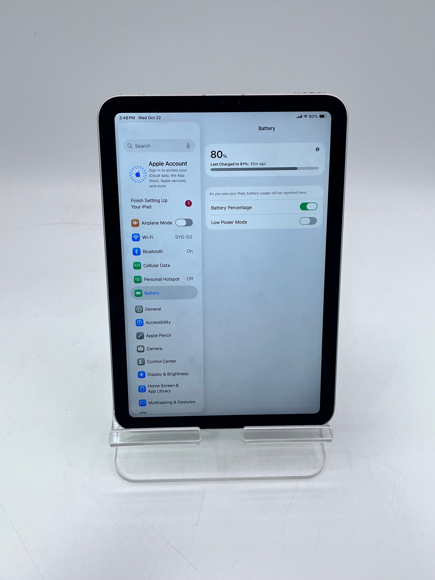 Unlocked Apple iPad Mini (6th Gen) A2568 Wifi +Cellular 7.9" 64GB Starlight