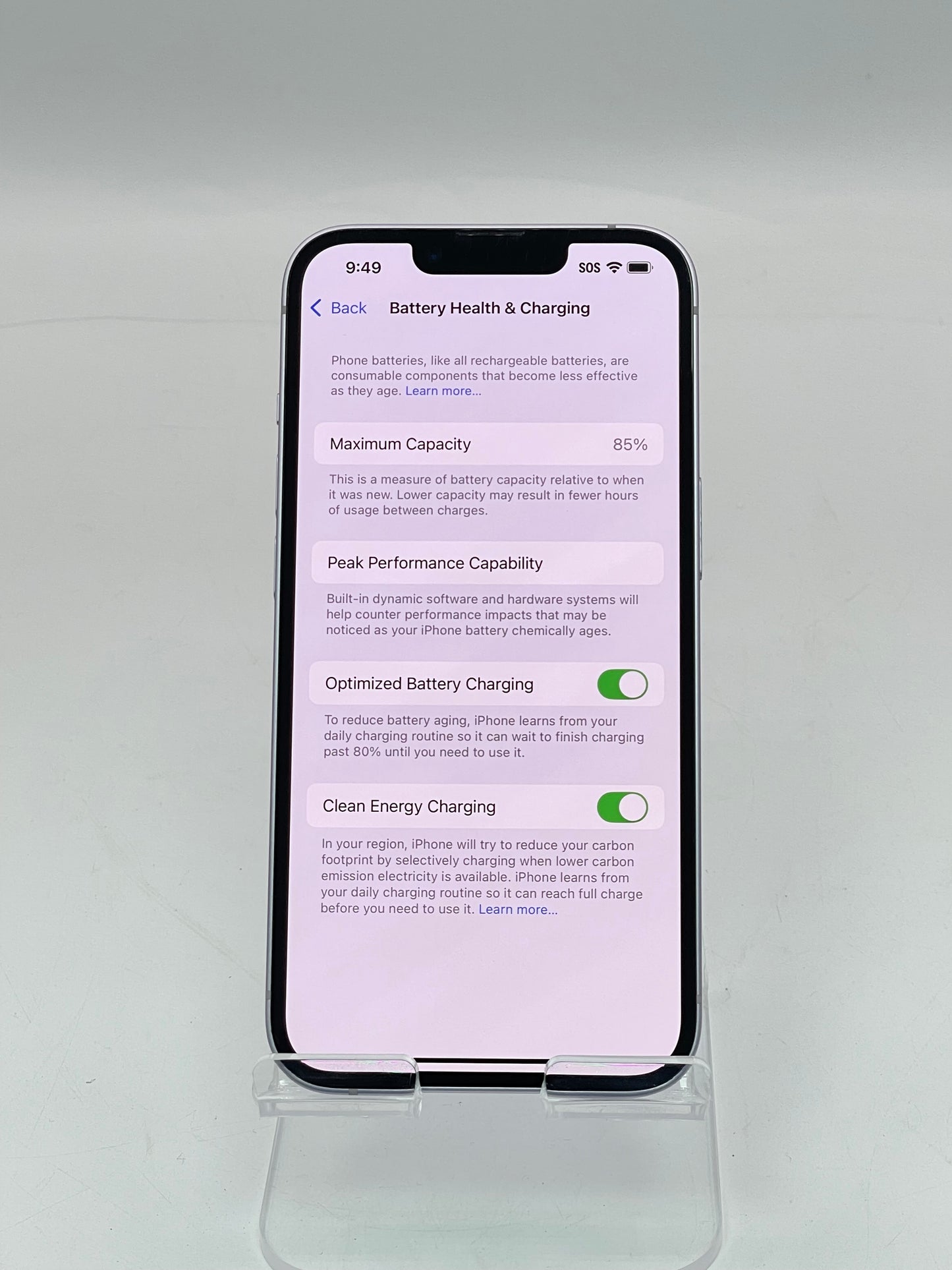 Apple iPhone 14 A2649 128GB Purple Spectrum Only MPUX3LL/A
