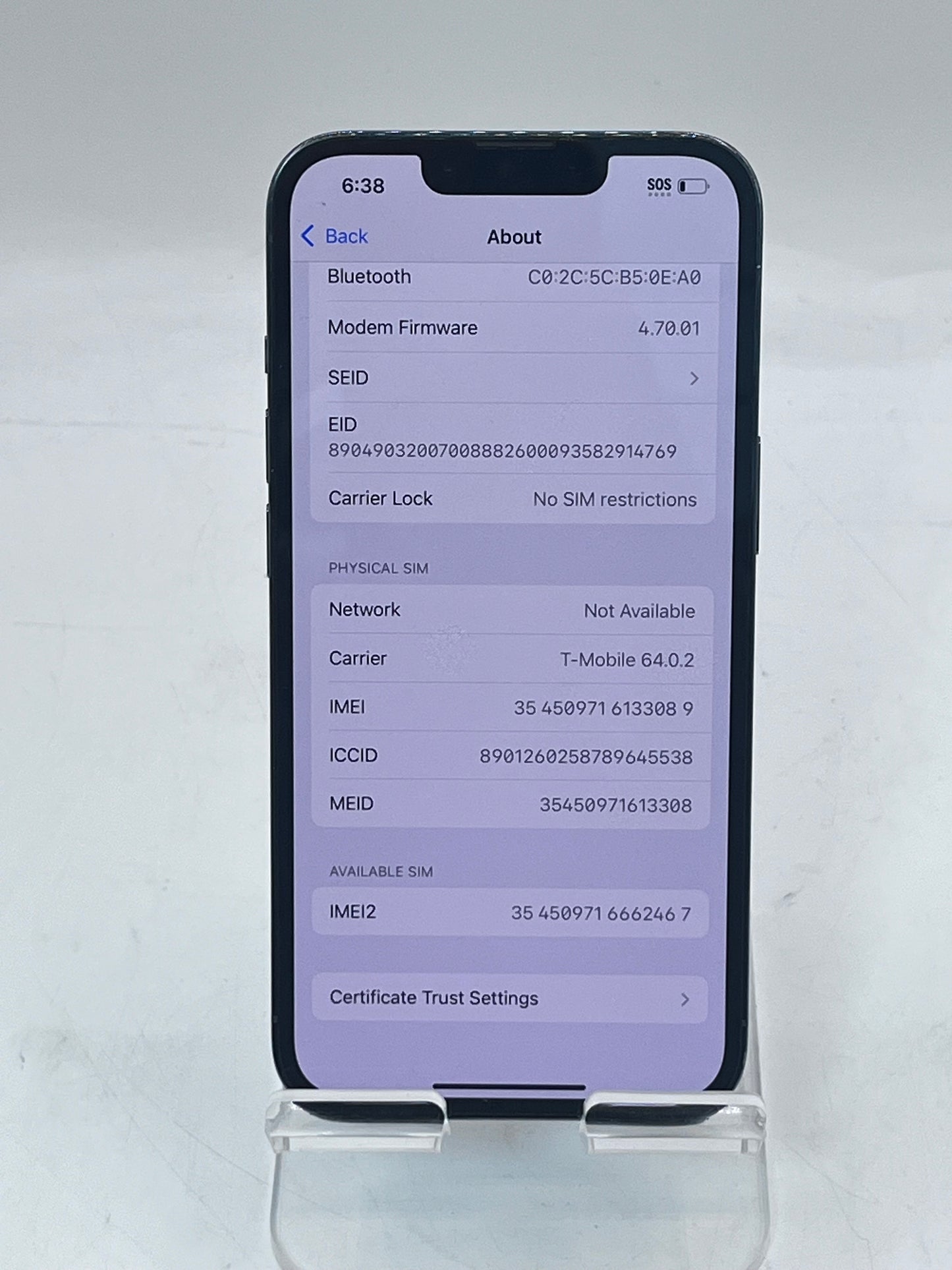 Unlocked Apple iPhone 13 Pro 6.1" MLU03LL/A A2483 6GB 256GB - Blue
