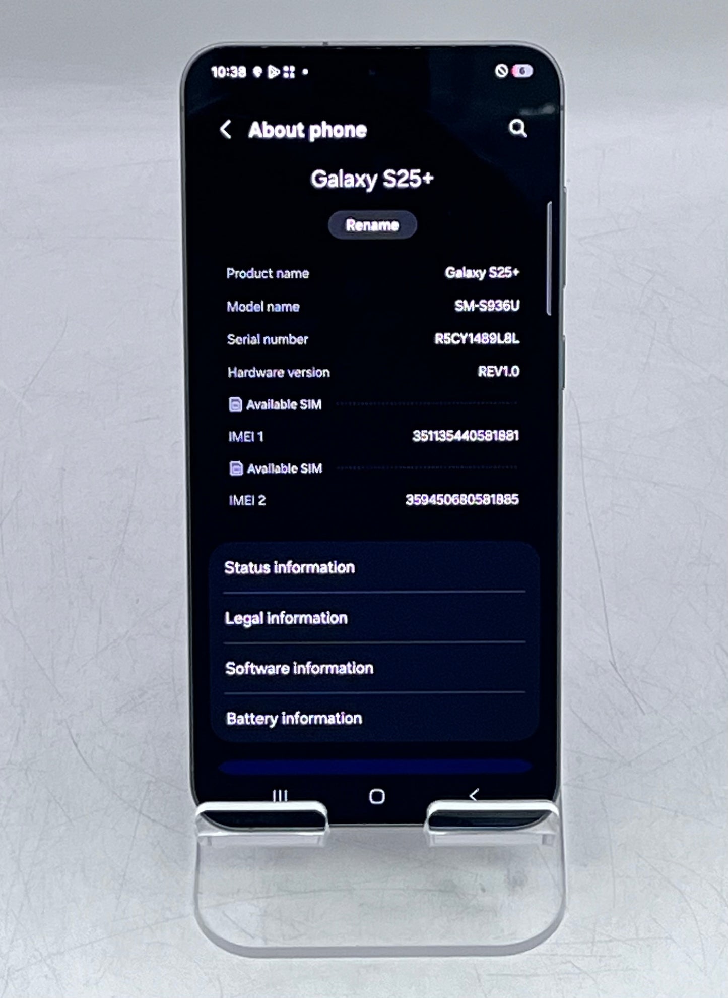 Samsung Galaxy S25+ SM-S936U Silver 256GB Unlocked