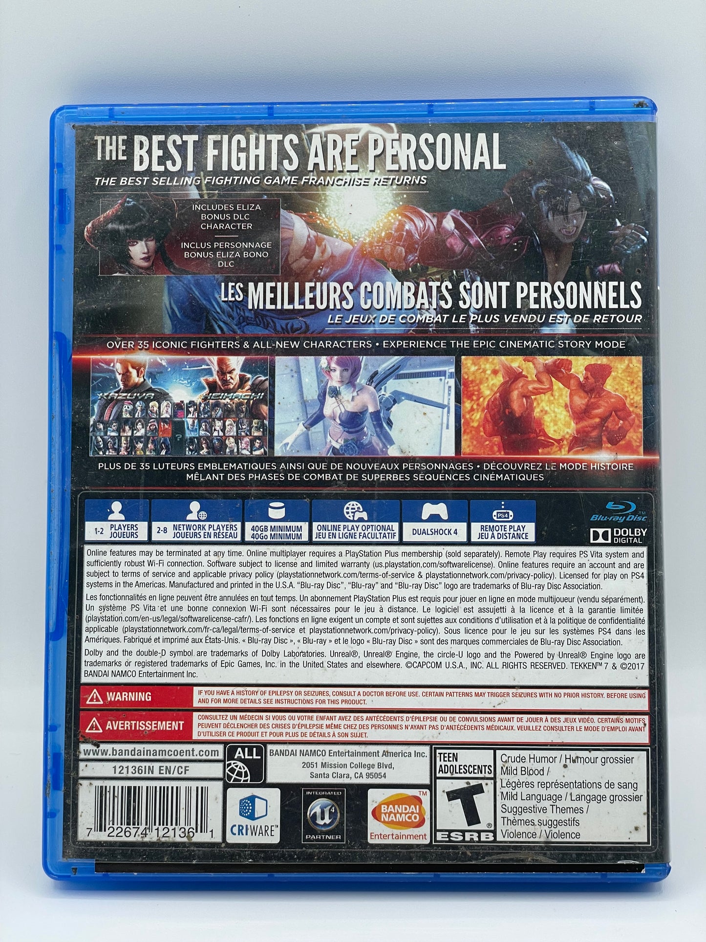 Tekken 7 [Day 1 Edition] for PS4 – Used with Box, Free Shipping!