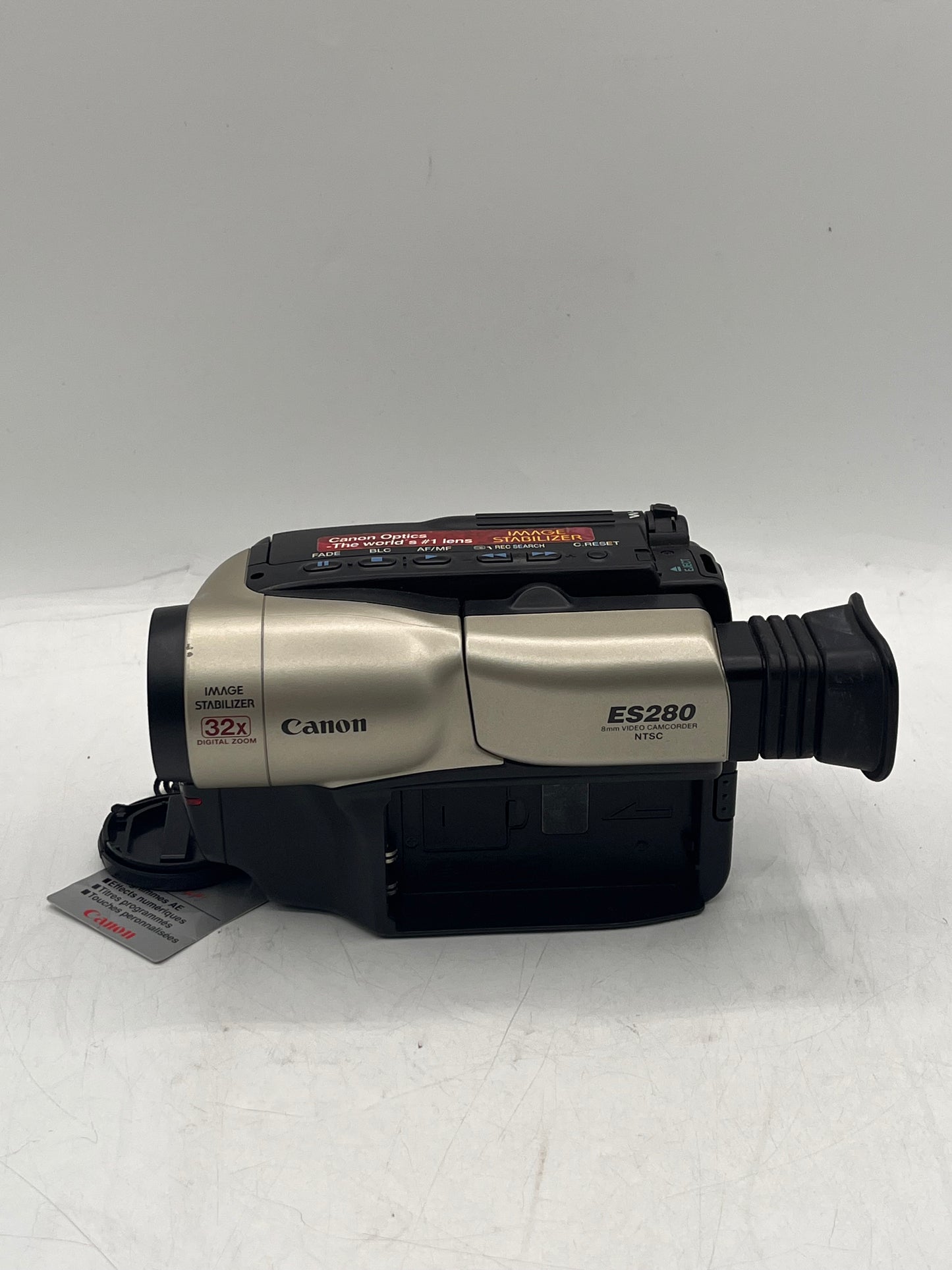 Canon EOS ES280 8mm Video Camcorder NTSC Digital Camera Black