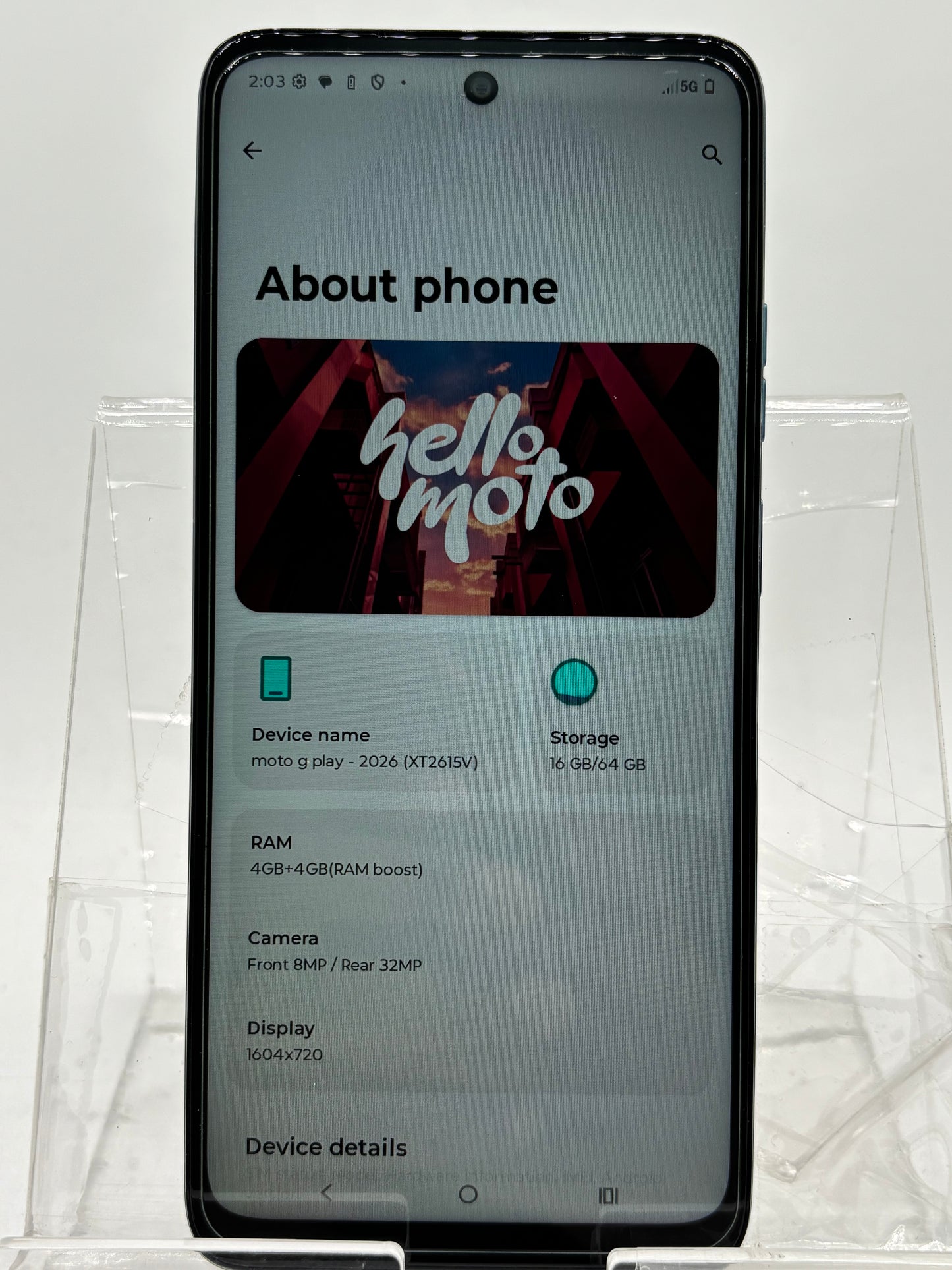 UNLOCKED Motorola Moto G Play 2024 XT2413-3, 64GB 6.5" - Sapphire Blue