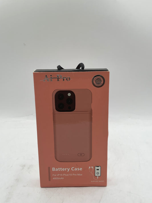 AI PRO iP15 Plus/15 Pro Max Battery Case Accessory Beige