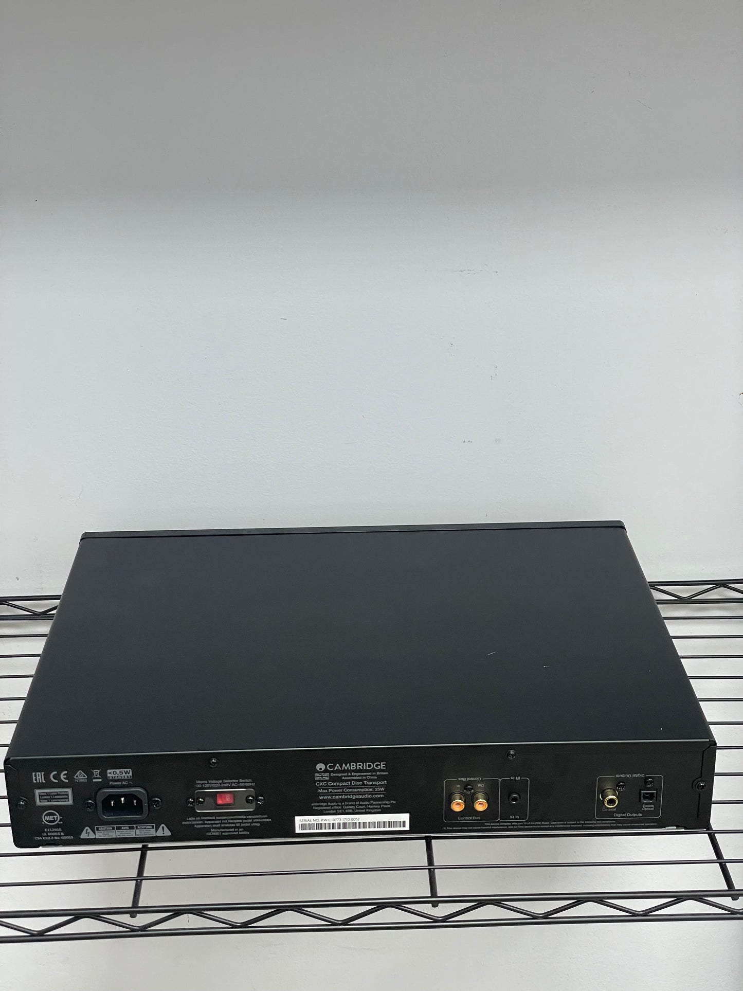Cambridge Audio CXC CD Transport Black Edition Tested w/ Power Cable Free Shipping