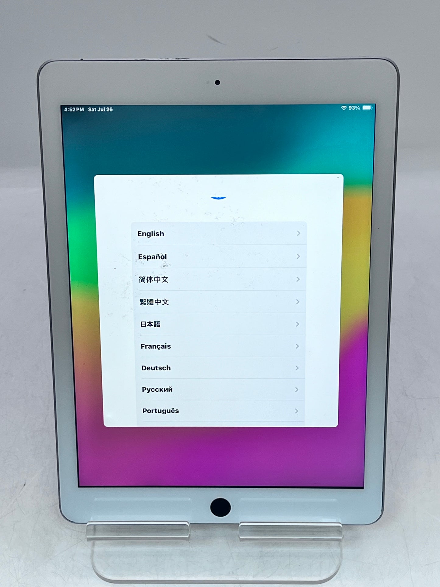 Apple iPad (6th Gen) A1893 32GB  Home Button Stuck -  White