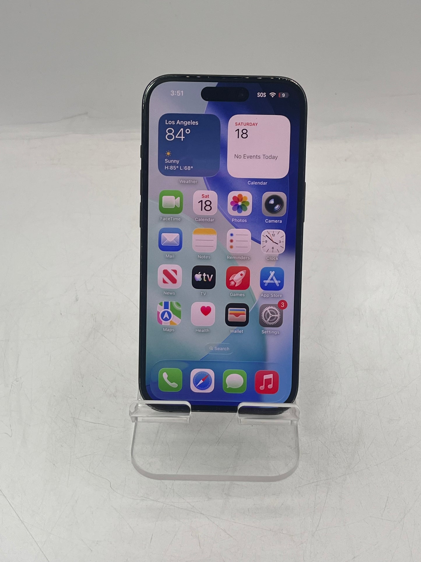 Unlocked Apple iPhone 15 MTPJ3LL/A A2846 128GB Black