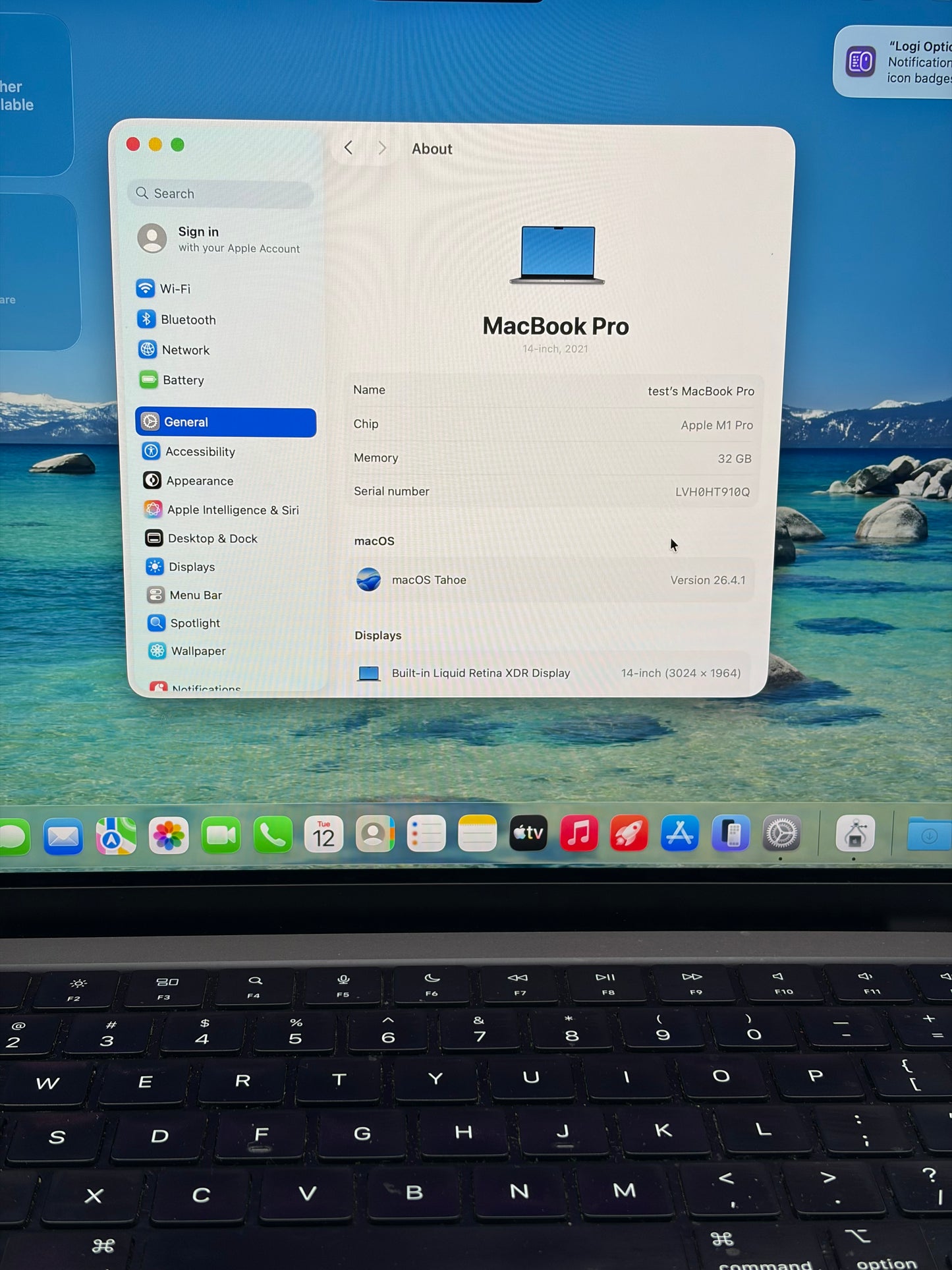 2021 Apple MacBook Pro 14" A2442 M1 Pro 32GB 512GB Space Gray