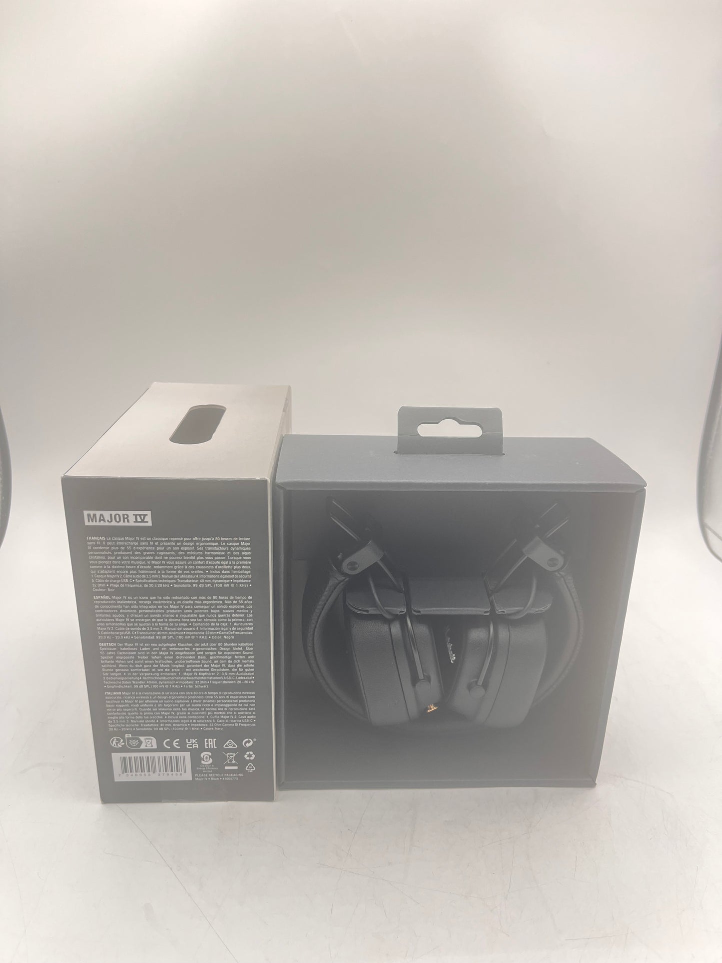 Marshall Major IV Bluetooth Headphones - Black