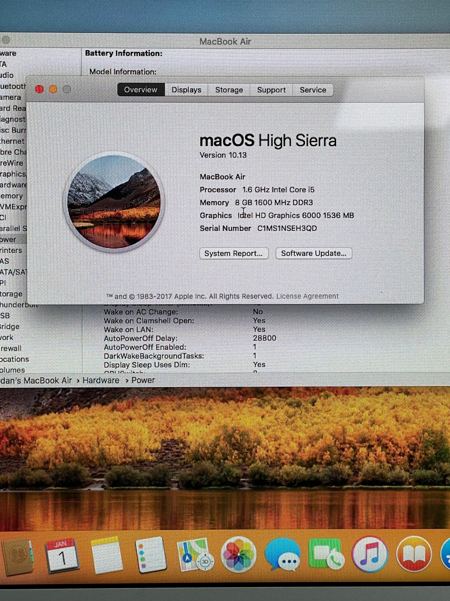 Apple MacBook Air 13" A1466 2015 - Silver, i5, 8GB RAM, 128GB SSD, Used