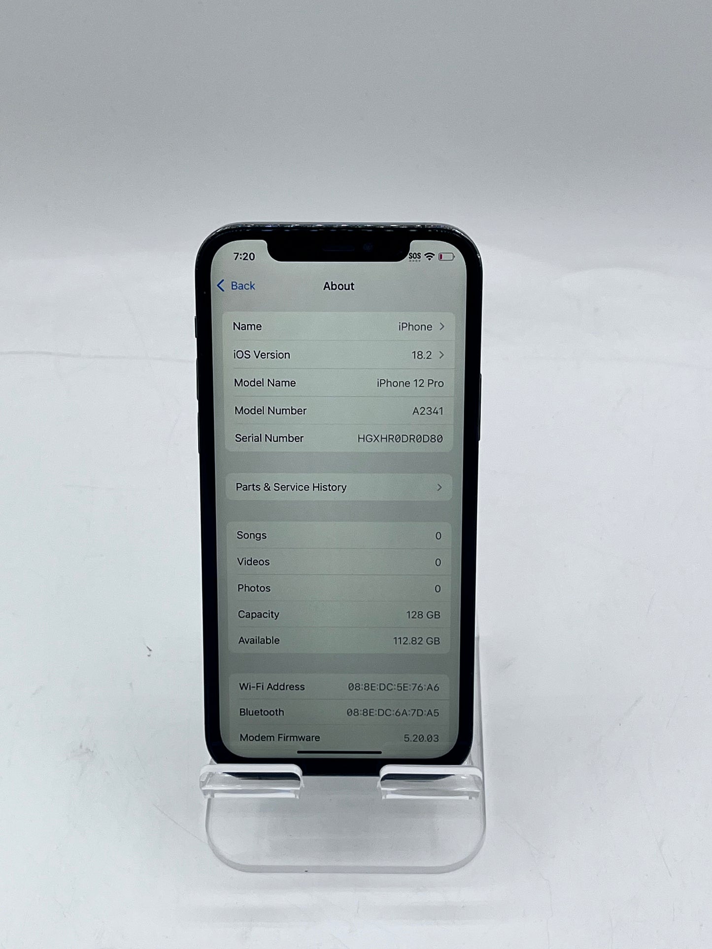 Unlocked Apple iPhone 12 Pro 6.1" 128GB NGK13LL/A A2341 Space Gray READ
