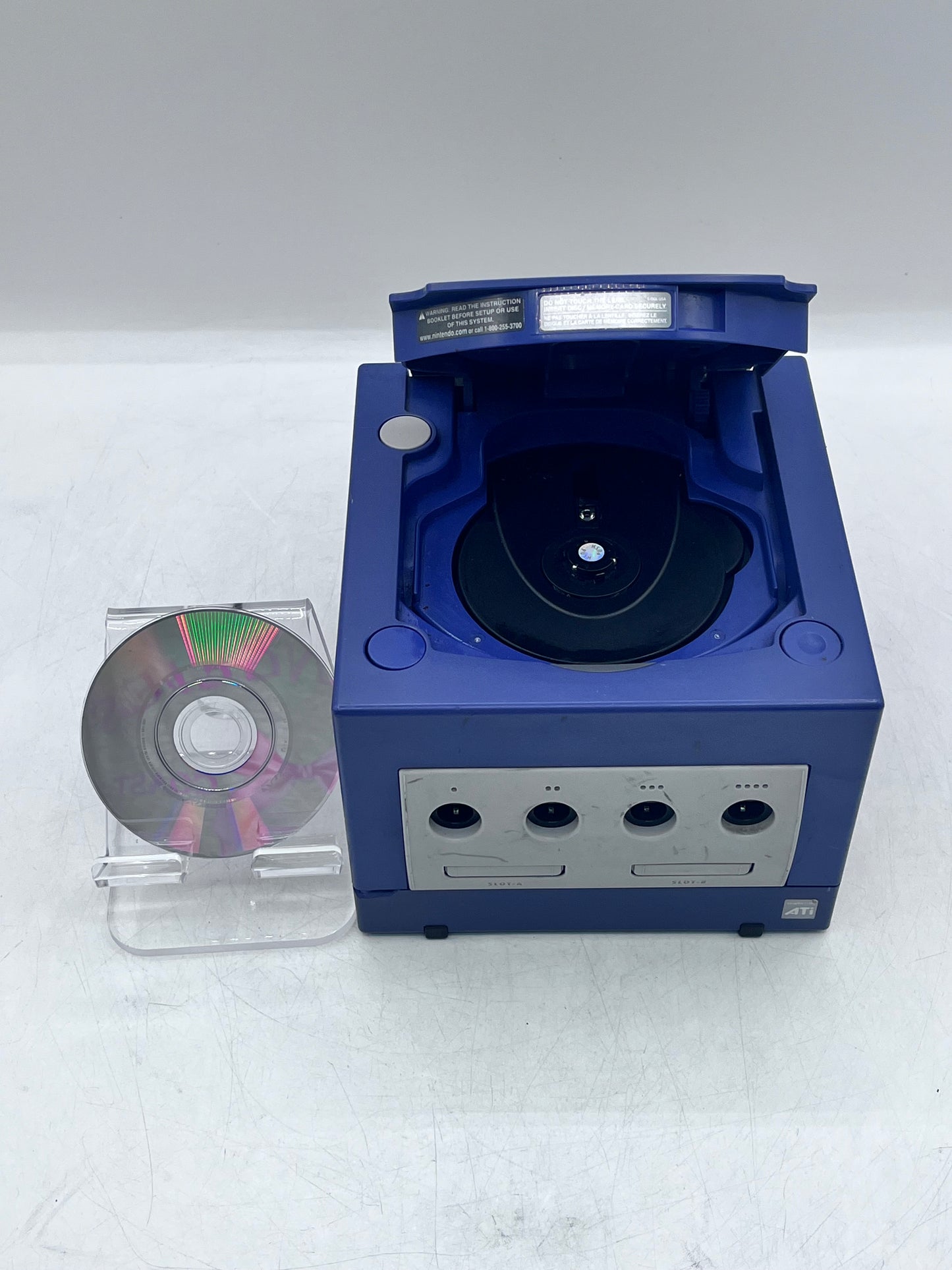 Nintendo GameCube DOL-001 Gaming System - Indigo With Controller