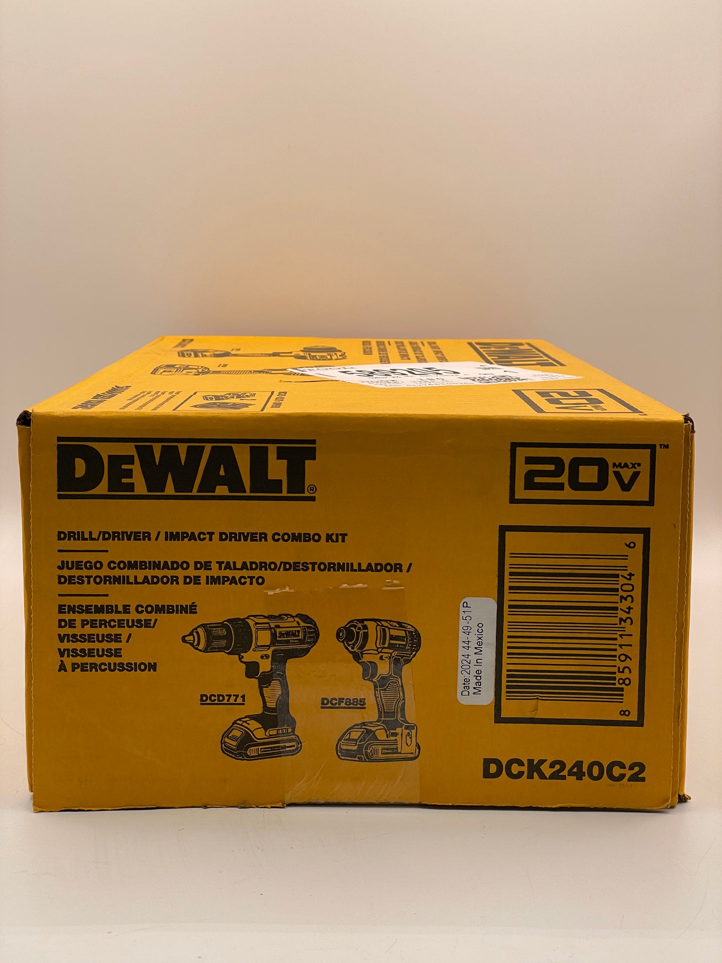 Dewalt 20V Max Drill/Driver & Impact Combo Kit DCK240C2 FREE SHIPPING!
