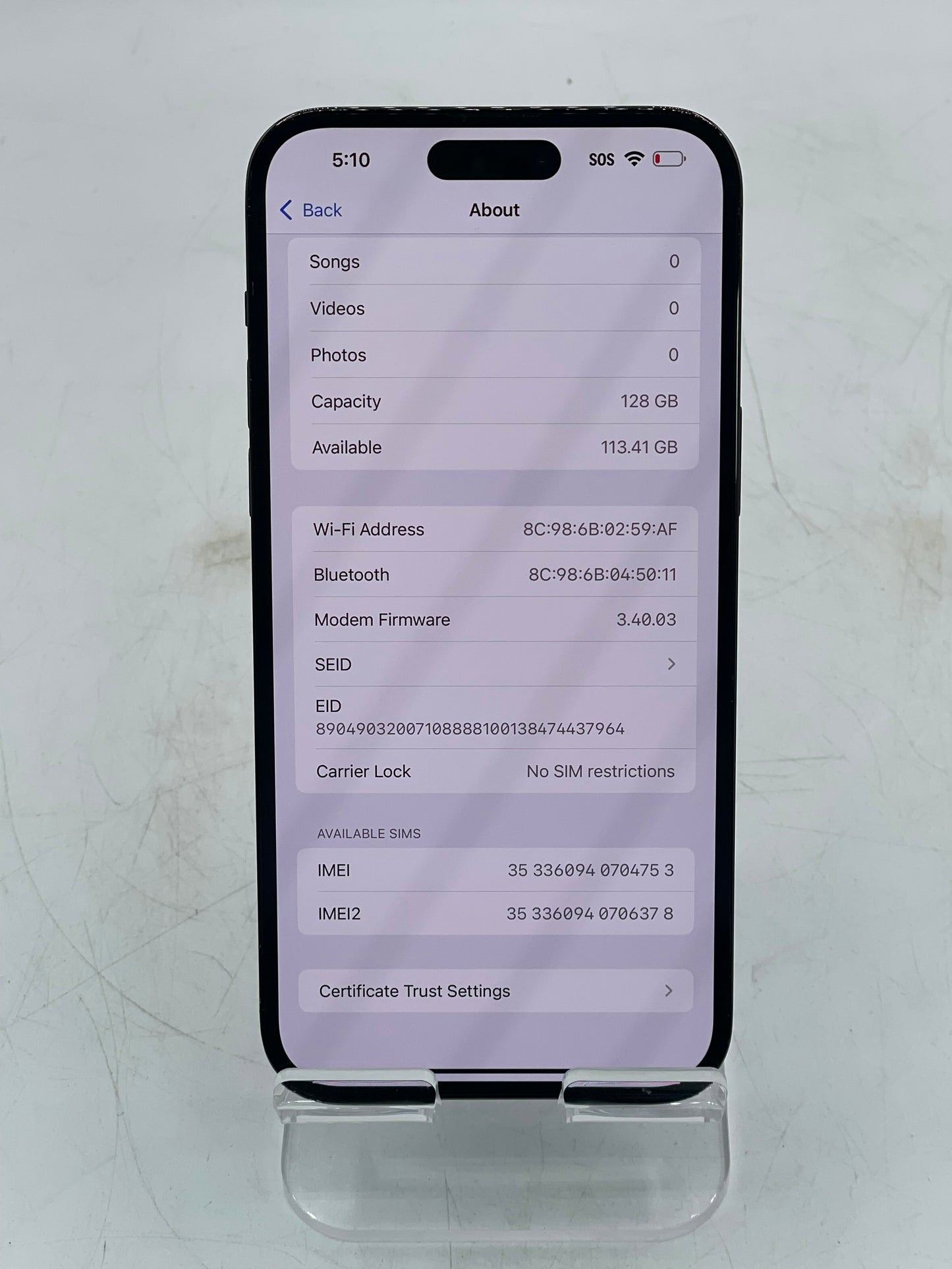 Apple iPhone 14 Pro Max - 128GB - Space Gray - Unlocked - Clean IMEI - Free Shipping
