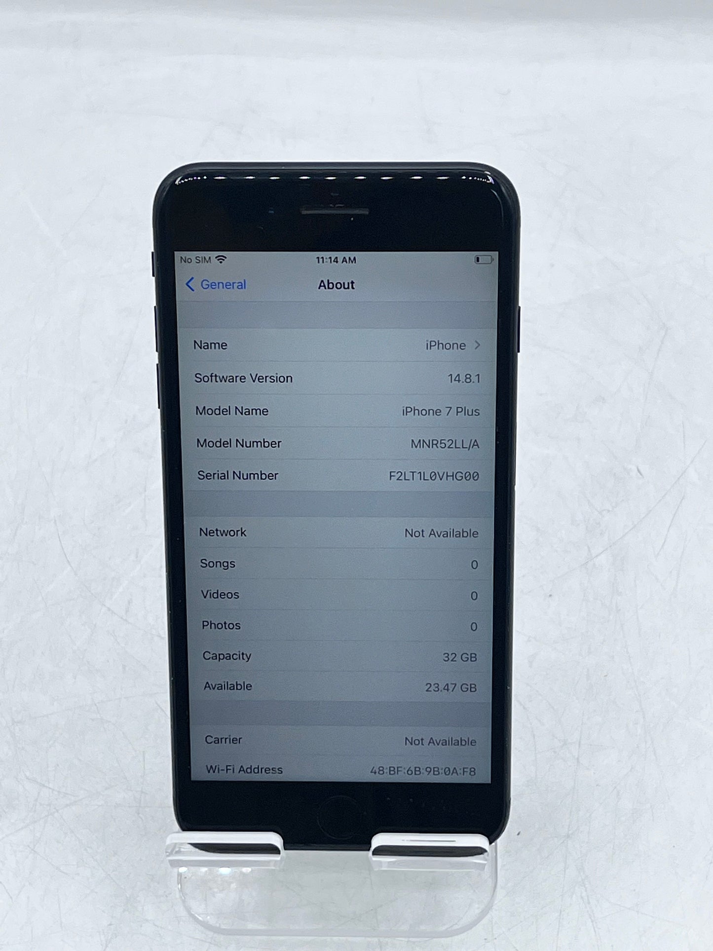Unlocked Apple iPhone 7 Plus A1661 MNR52LL/A 3 GB 32GB - Jet Black