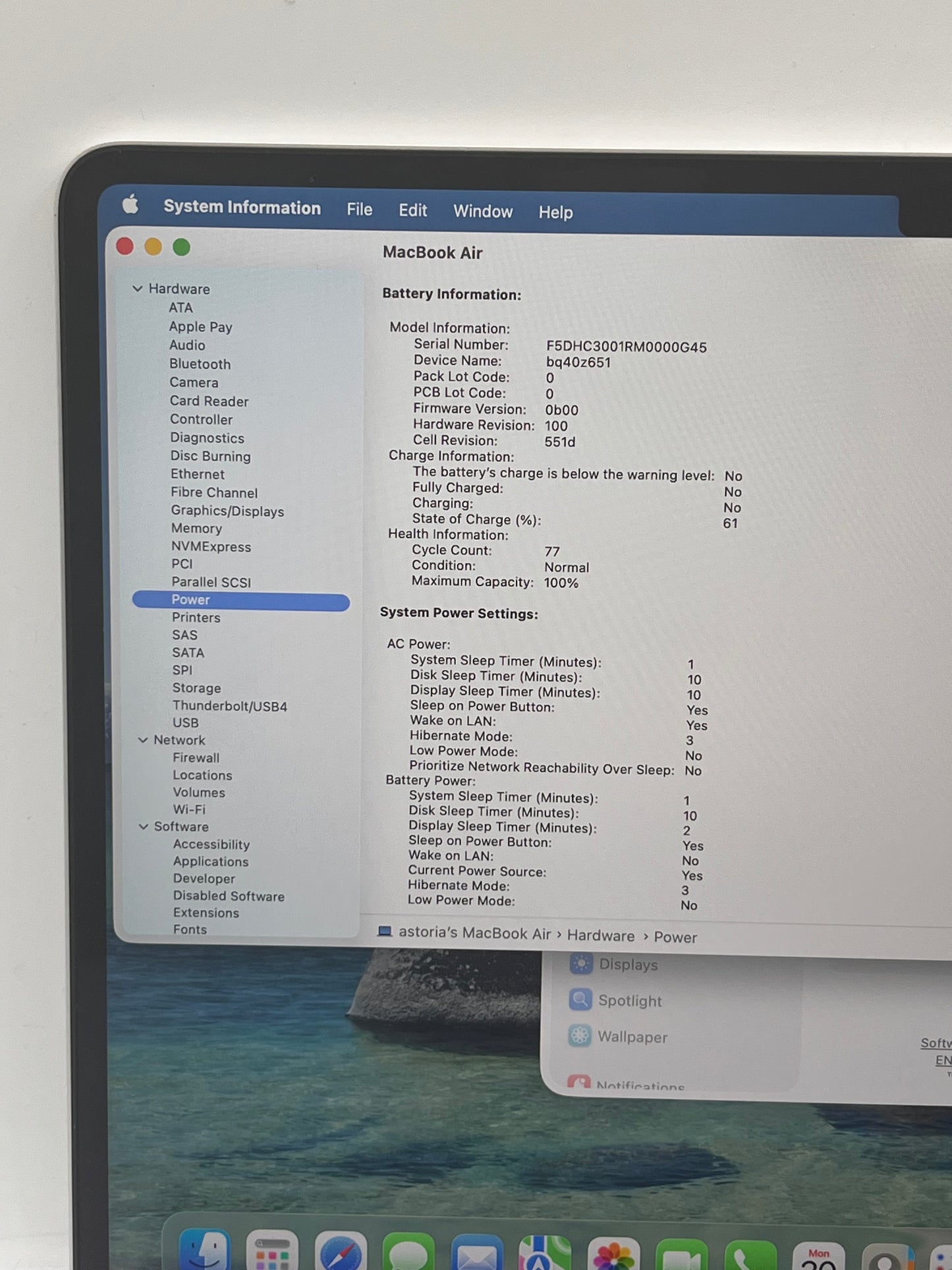 2025 Apple MacBook Air 13" M4 16GB 256GB A3240 MW0W3LL/A  Silver Free Shipping